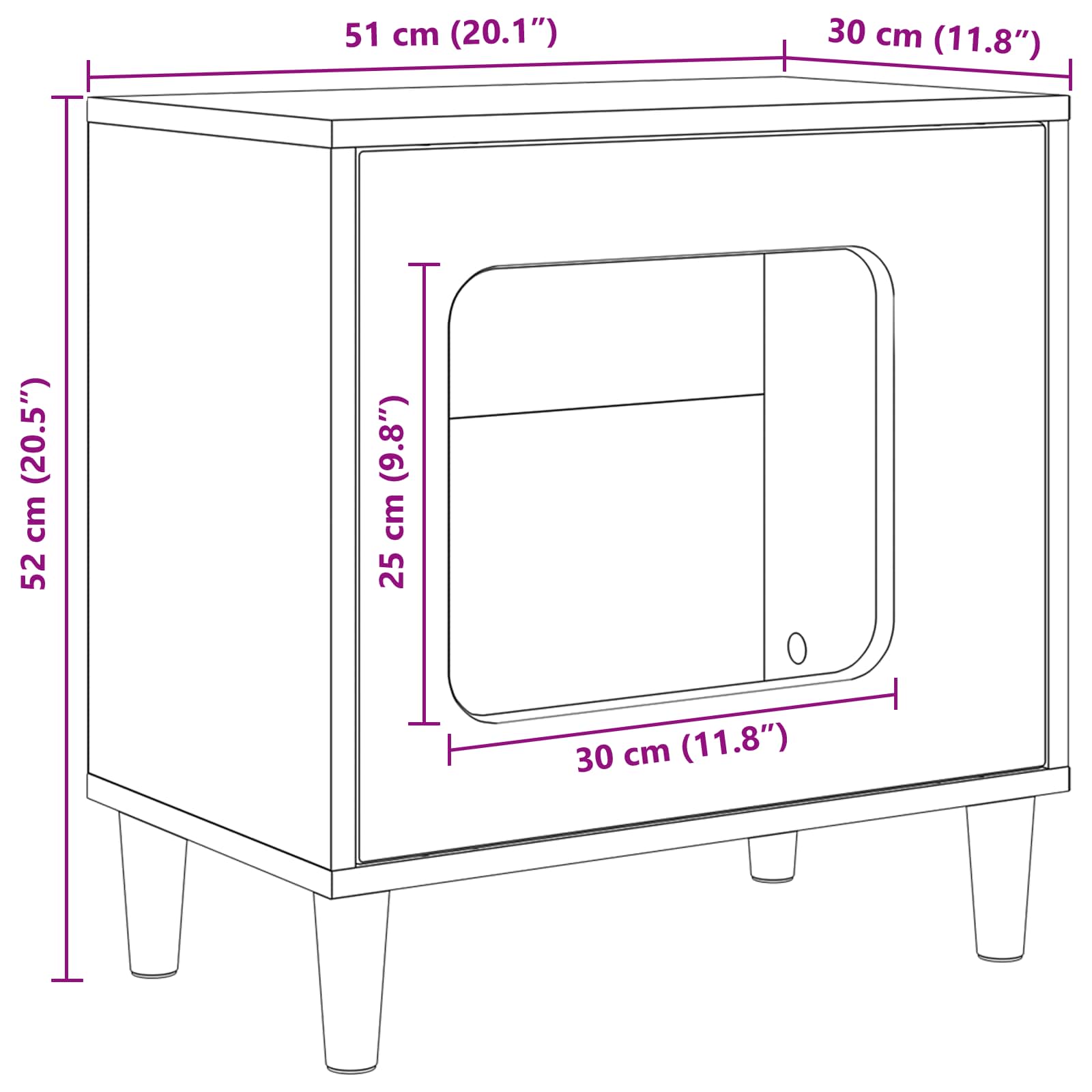 Cat House White 51 x 30 x 52 cm Engineered Wood