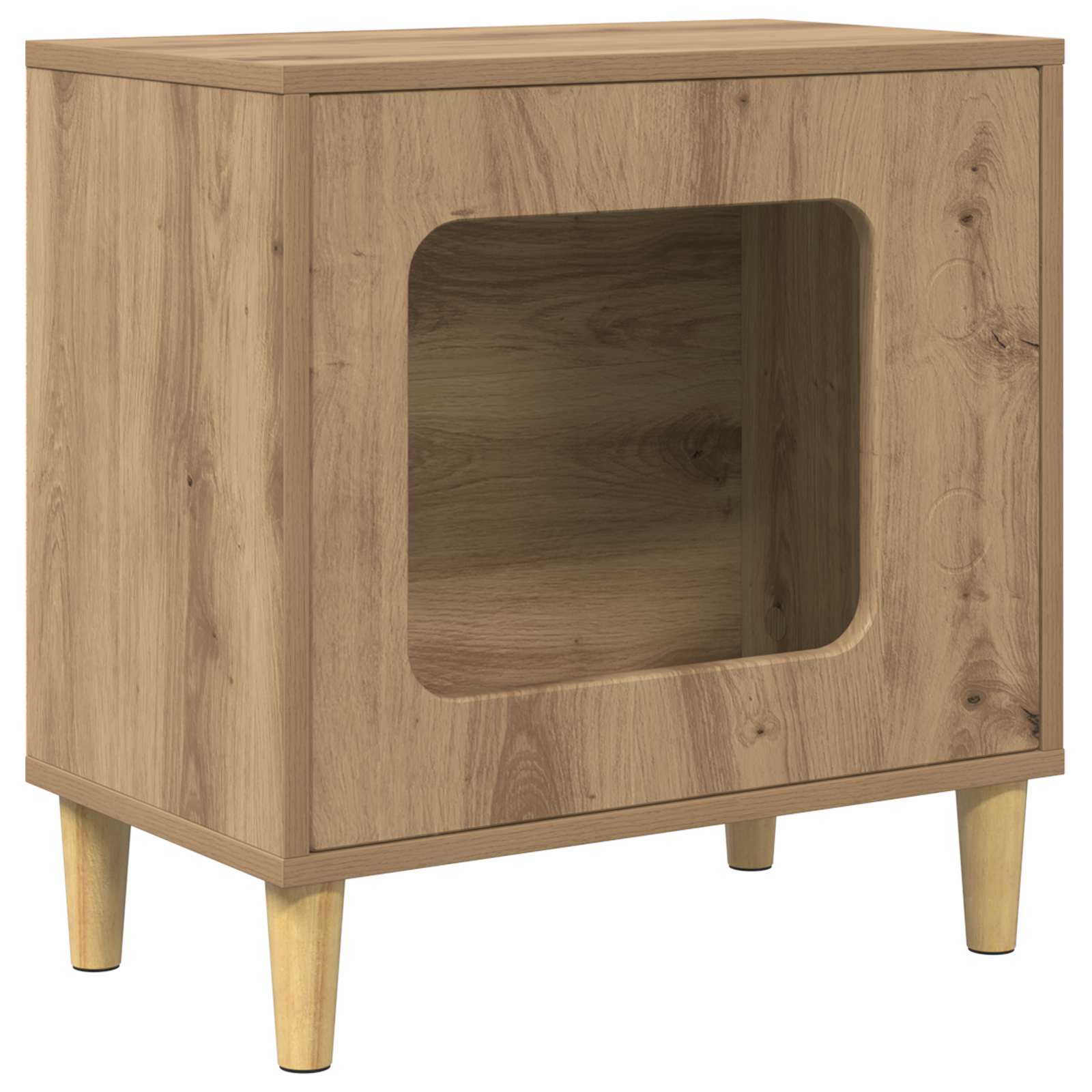 Cat House Artisian Oak 51 x 30 x 52 cm Engineered Wood