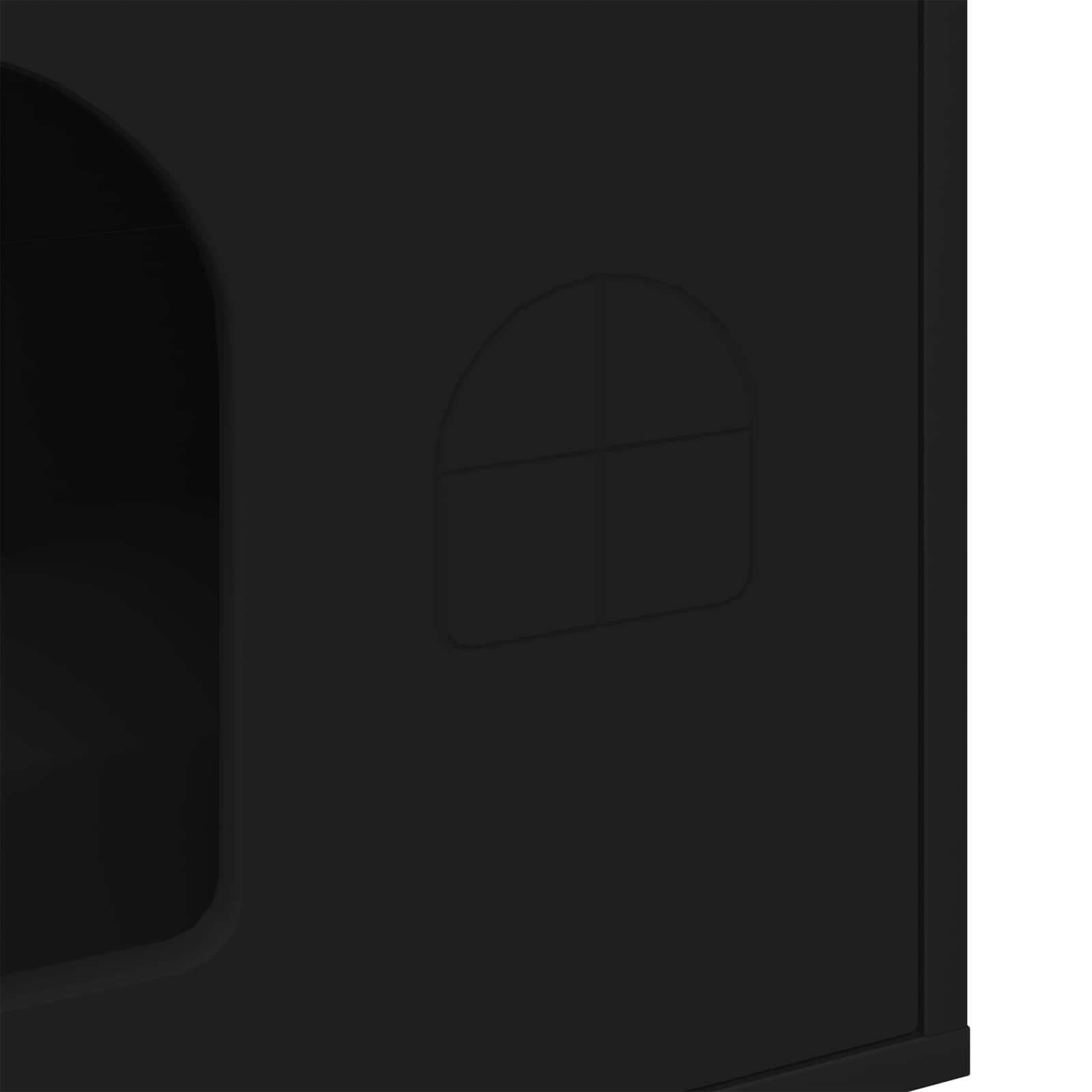 Cat House Black 51 x 30 x 52 cm Engineered Wood