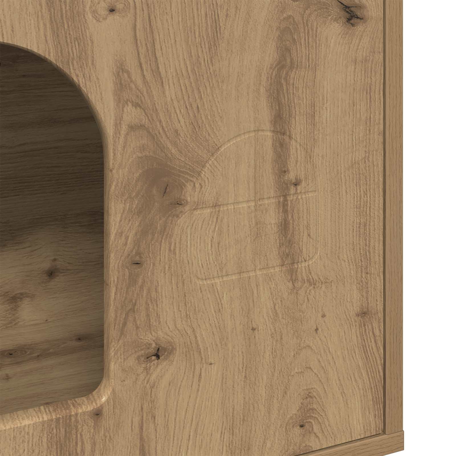 Cat House Artisan Oak 51 x 30 x 52 cm Engineered Wood