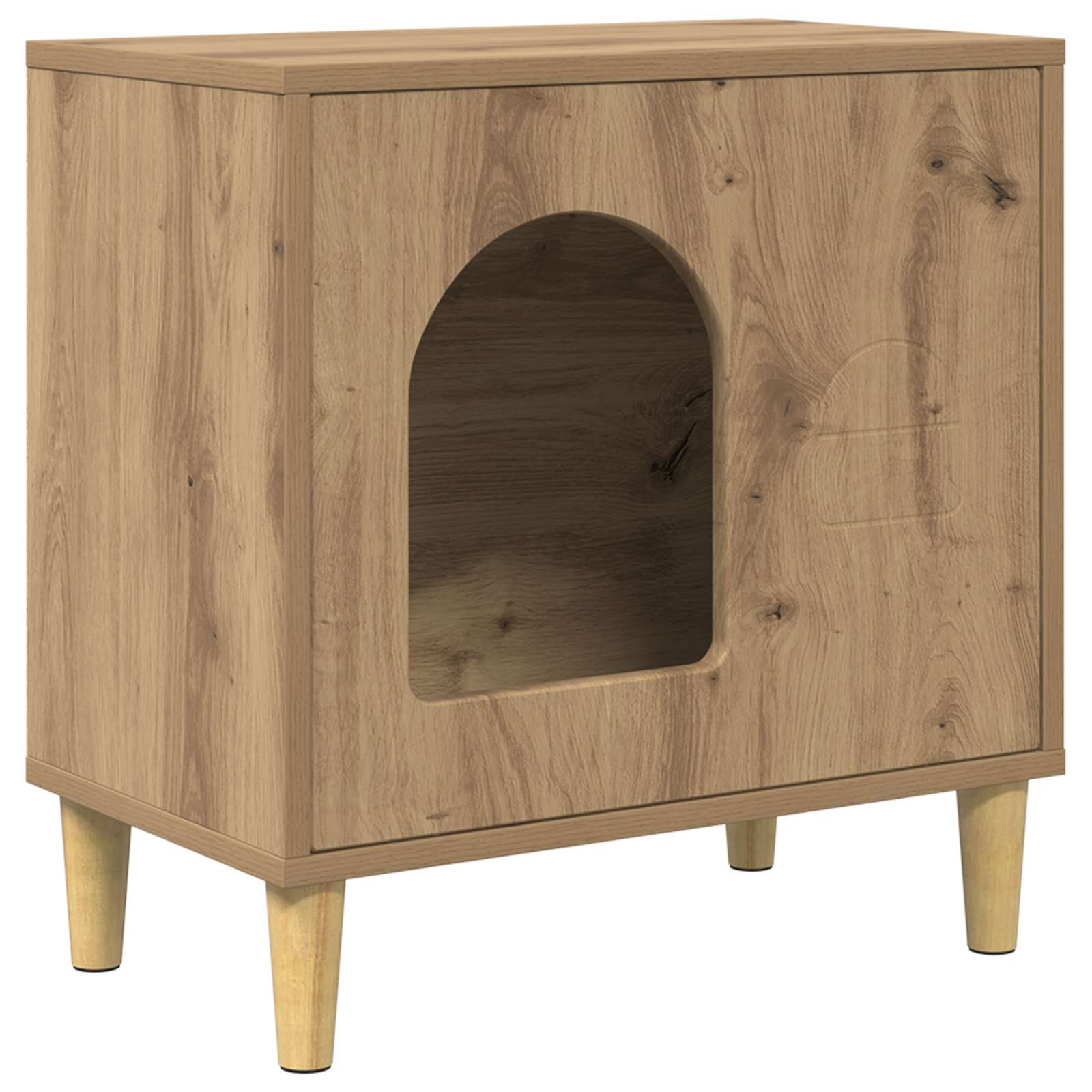 Cat House Artisian Oak 51 x 30 x 52 cm Engineered Wood