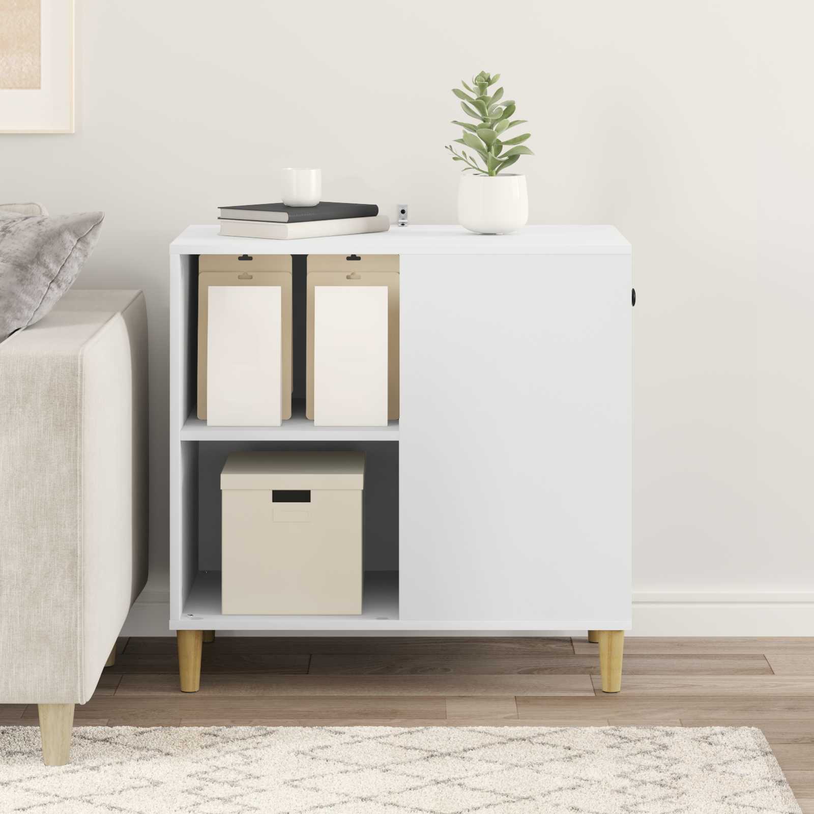 Cat House White 72 x 42.5 x 70 cm Engineered Wood