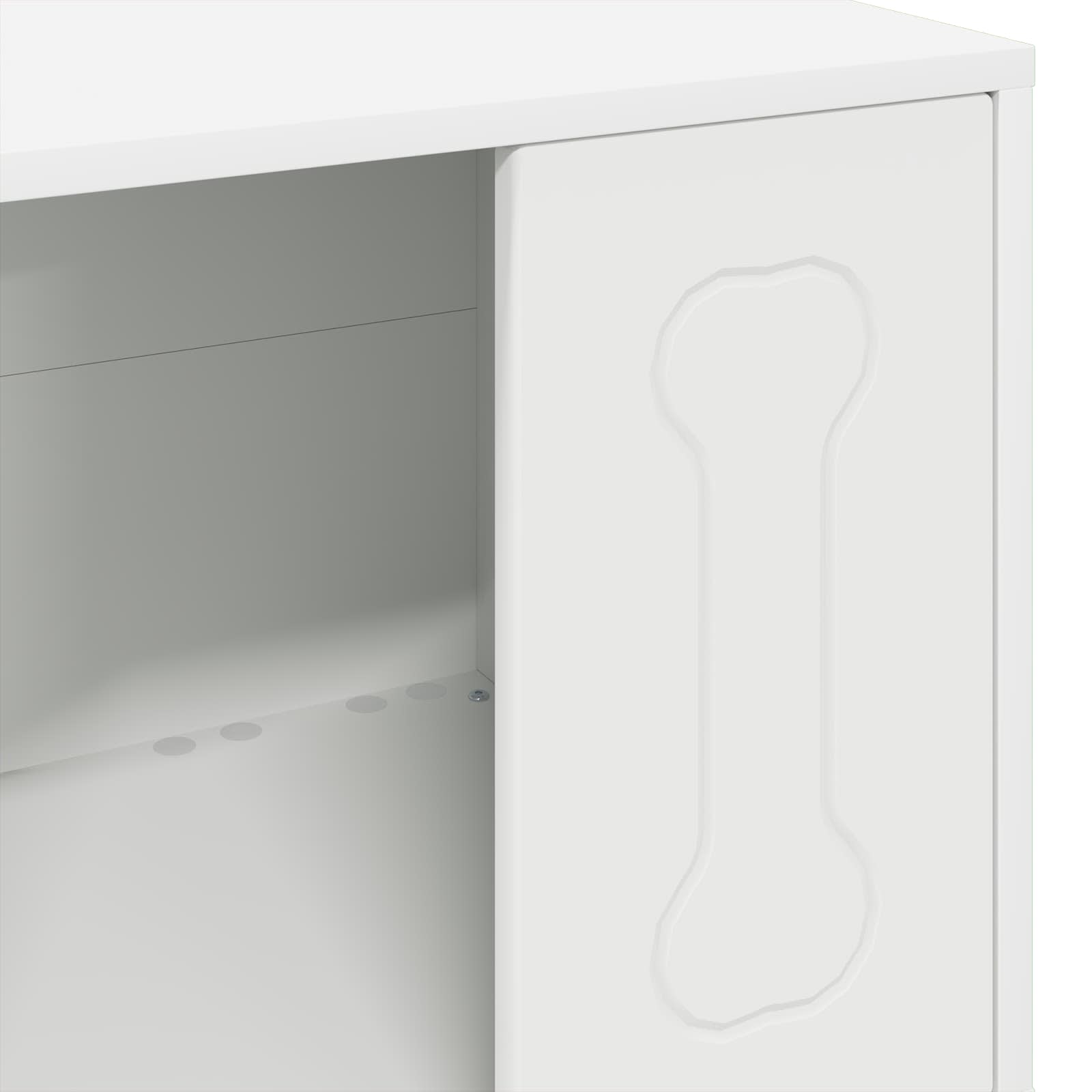 Dog House White 44 x 42 x 49 cm Engineered Wood