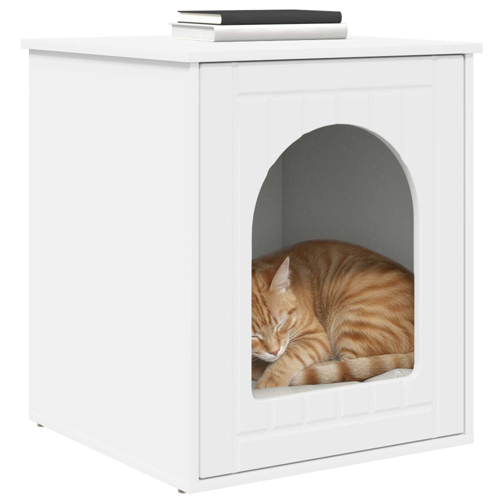 Cat House White 53 x 52 x 62 cm Engineered Wood