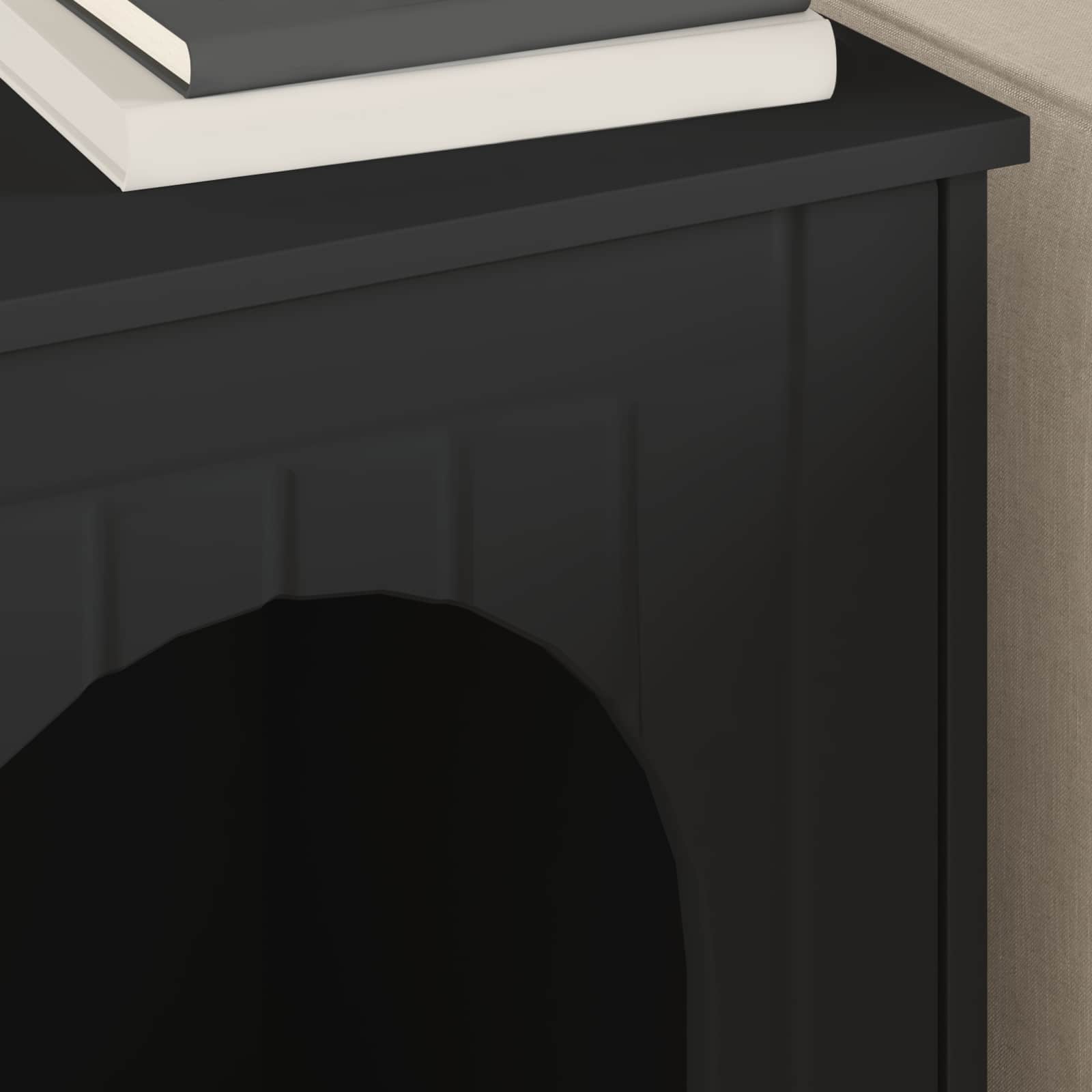 Cat House Black 53 x 52 x 62 cm Engineered Wood