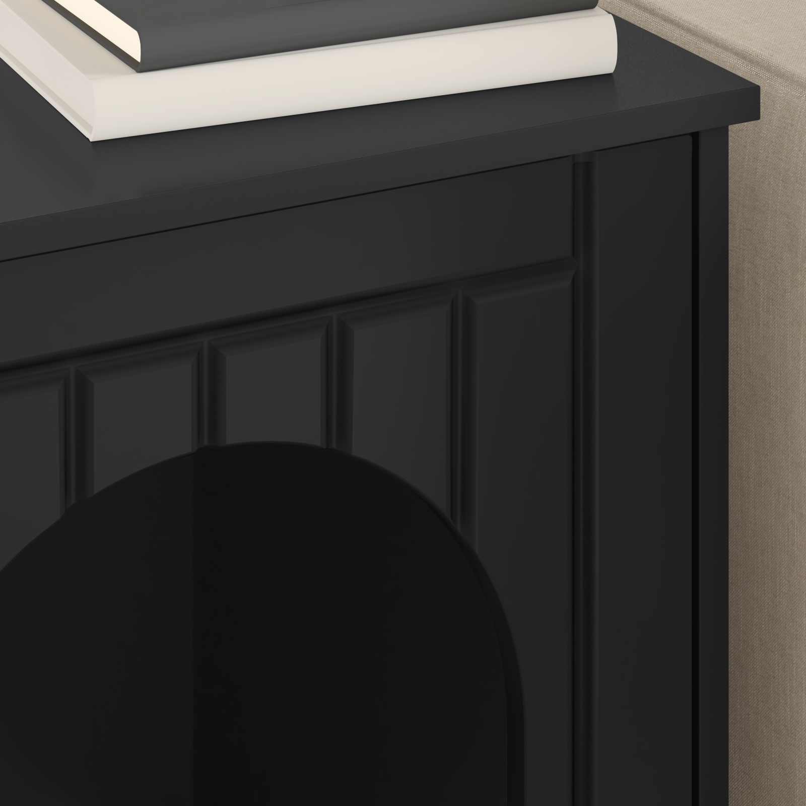 Cat House Black 53 x 52 x 62 cm Engineered Wood