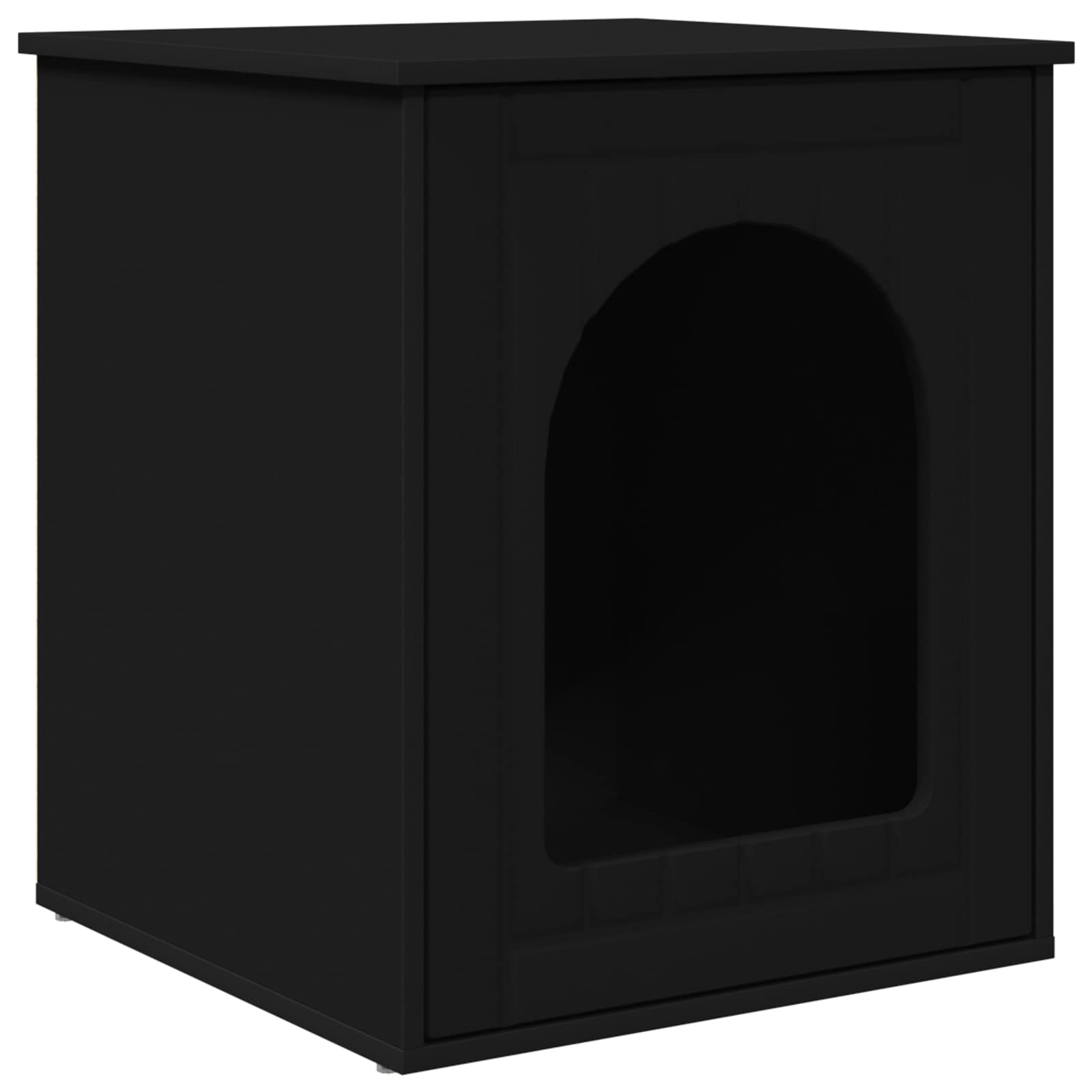 Cat House Black 53 x 52 x 62 cm Engineered Wood