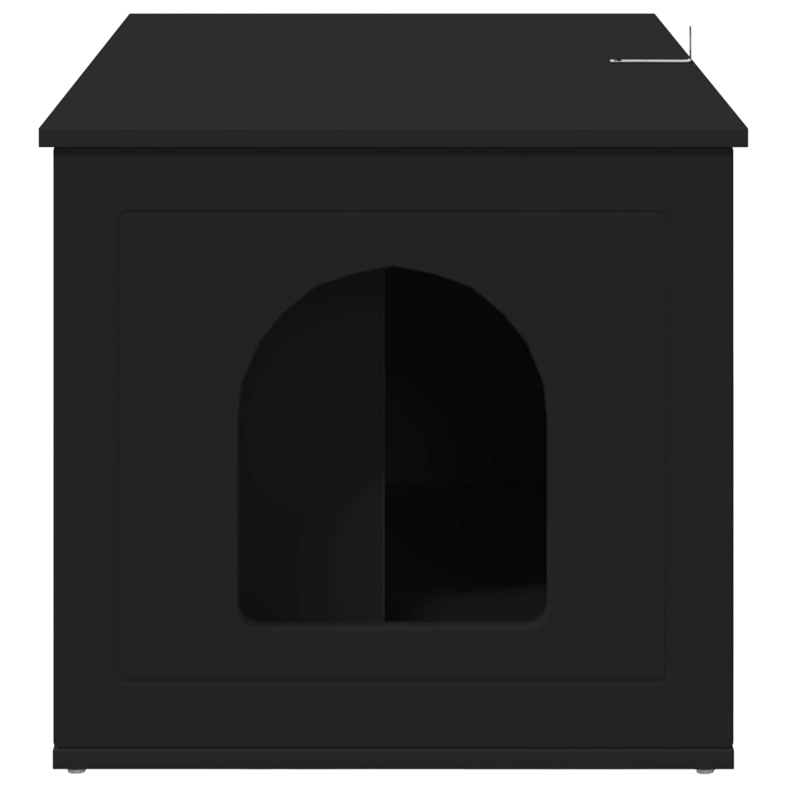 Cat House Black 85 x 55 x 50.5 cm Engineered Wood