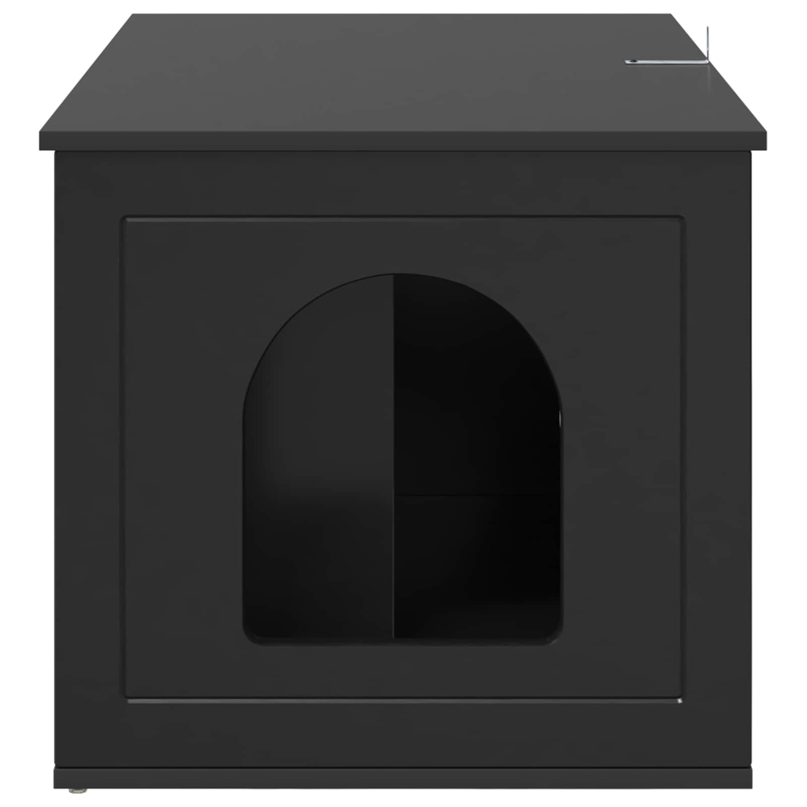 Cat House Black 85 x 55 x 50.5 cm Engineered Wood