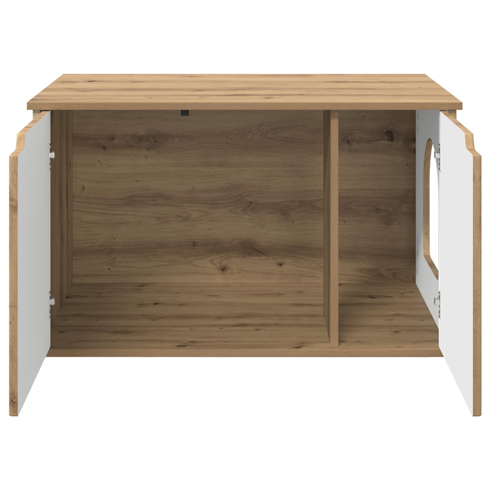 Cat House Artisian Oak 85 x 55 x 50.5 cm Engineered Wood