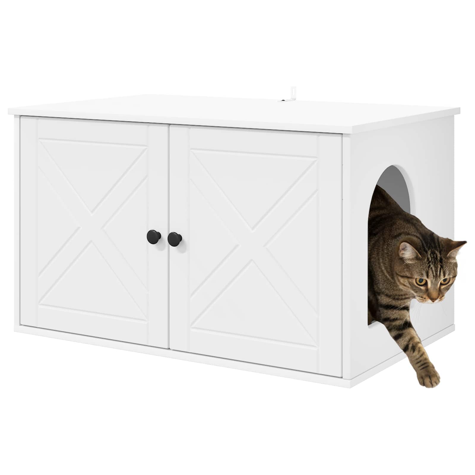 Cat House White 85 x 55 x 50.5 cm Engineered Wood
