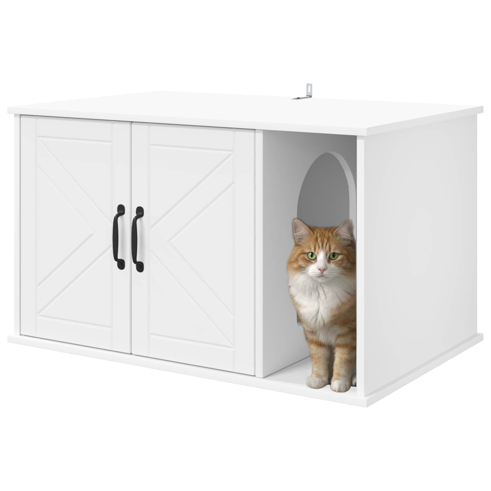 Cat House White 85 x 55 x 50.5 cm Engineered Wood