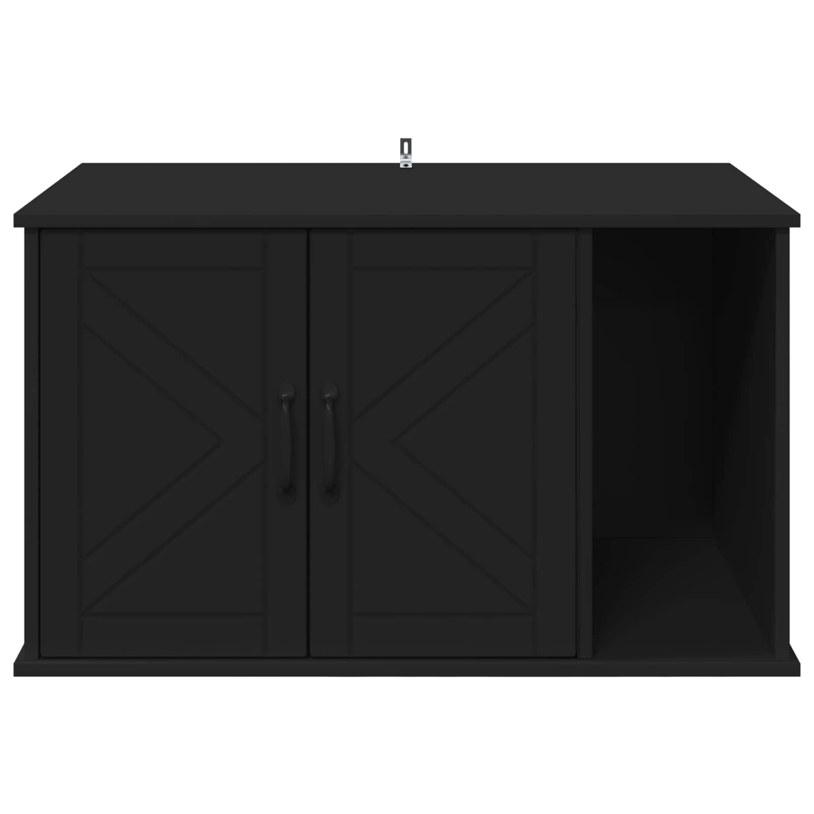 Cat House Black 85 x 55 x 50 cm Engineered Wood