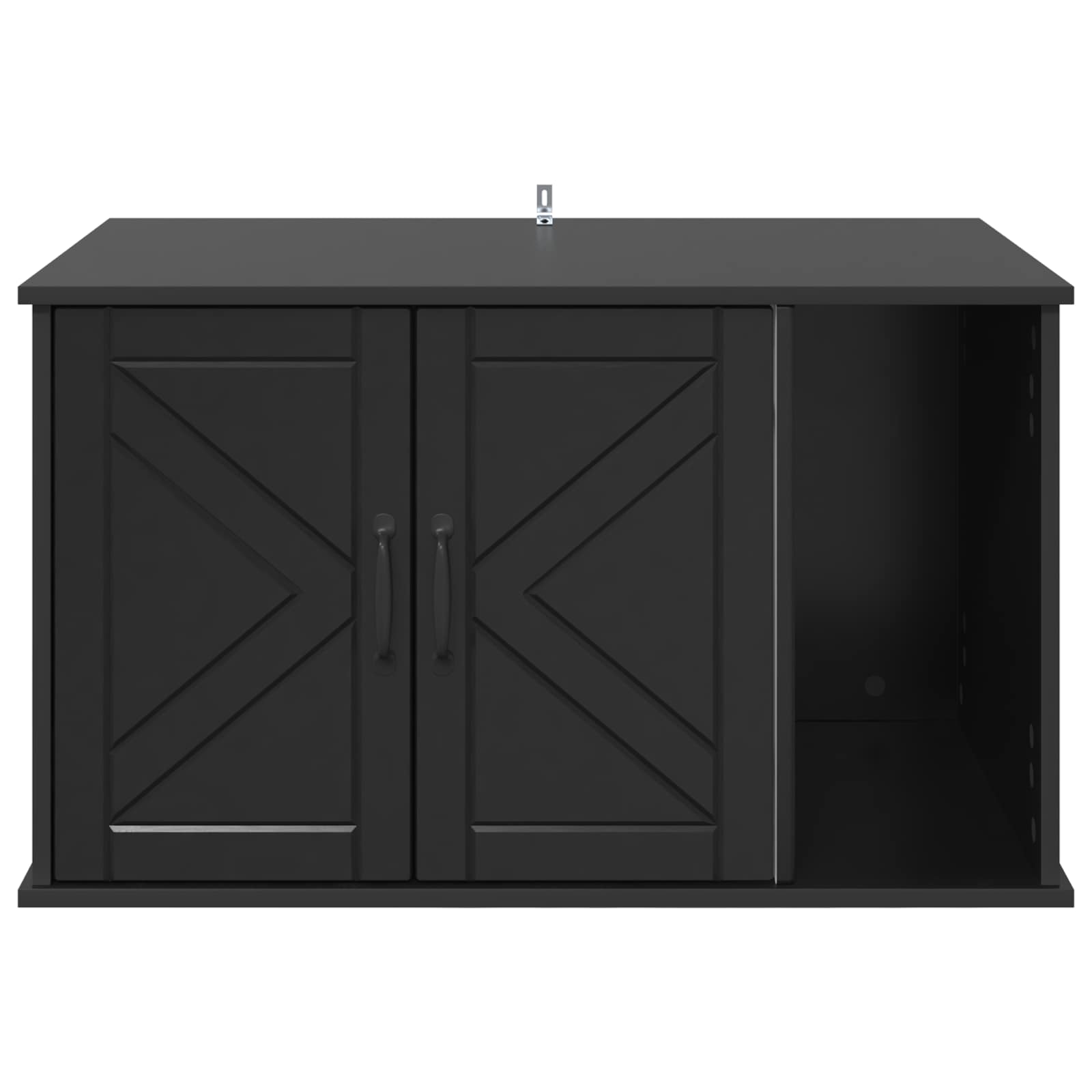 Cat House Black 85 x 55 x 50.5 cm Engineered Wood