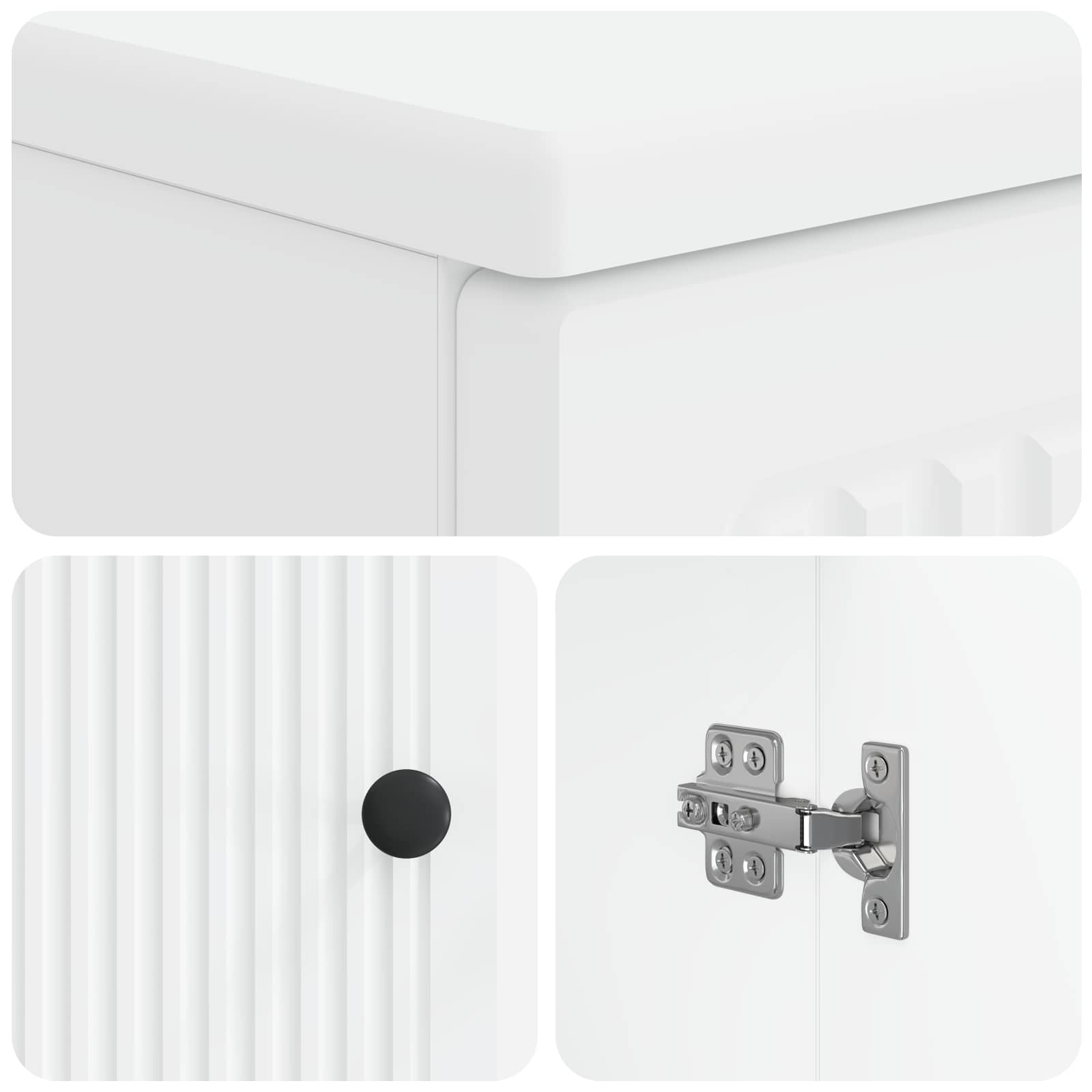 Bathroom Sink Cabinet UTRECHT White 59.5 x 31.5 x 59 cm