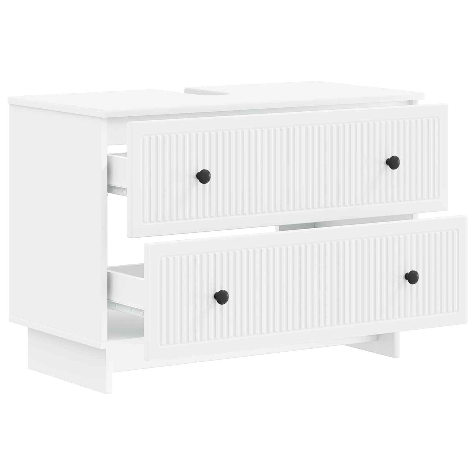 Bathroom Sink Cabinet EDE White 82 x 41 x 59 cm Engineered Wood