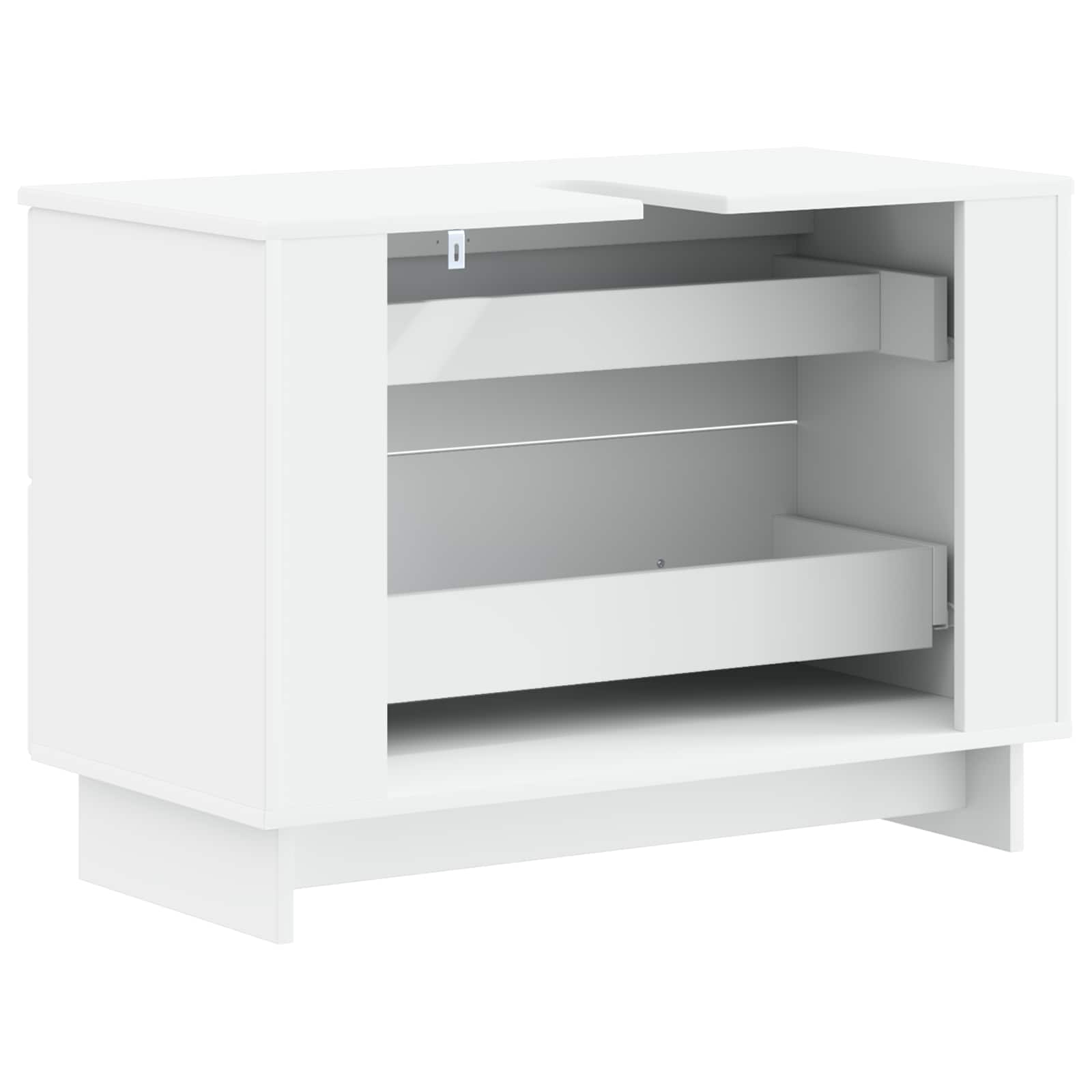 Bathroom Sink Cabinet EDE White 82 x 41 x 59 cm Engineered Wood