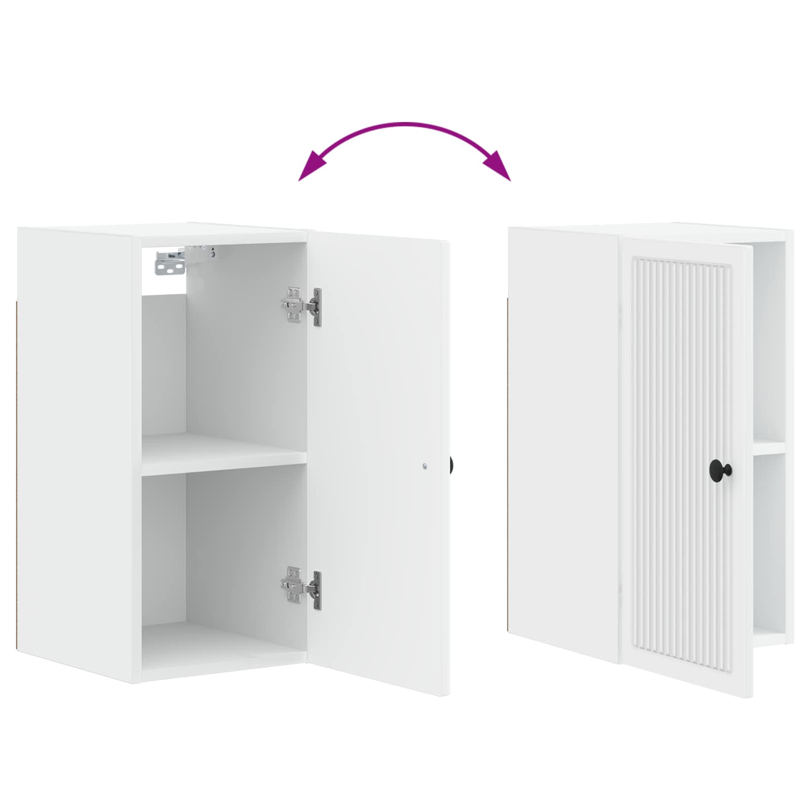 Bathroom Wall Cabinet EDE White 30 x 31 x 59 cm Engineered Wood