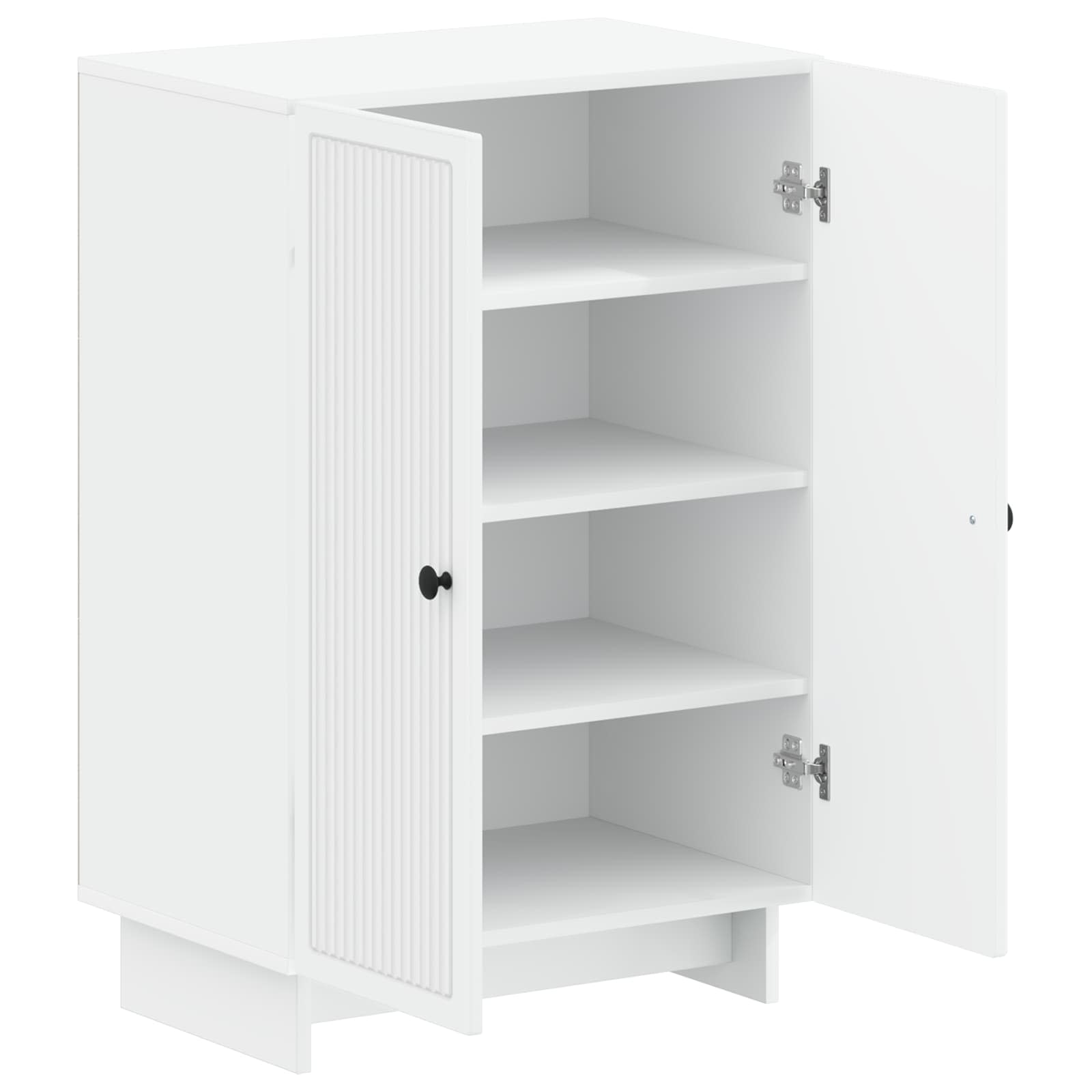 Shoe Cabinet EDE 59.5 x 39.5 x 90 cm Engineered Wood White