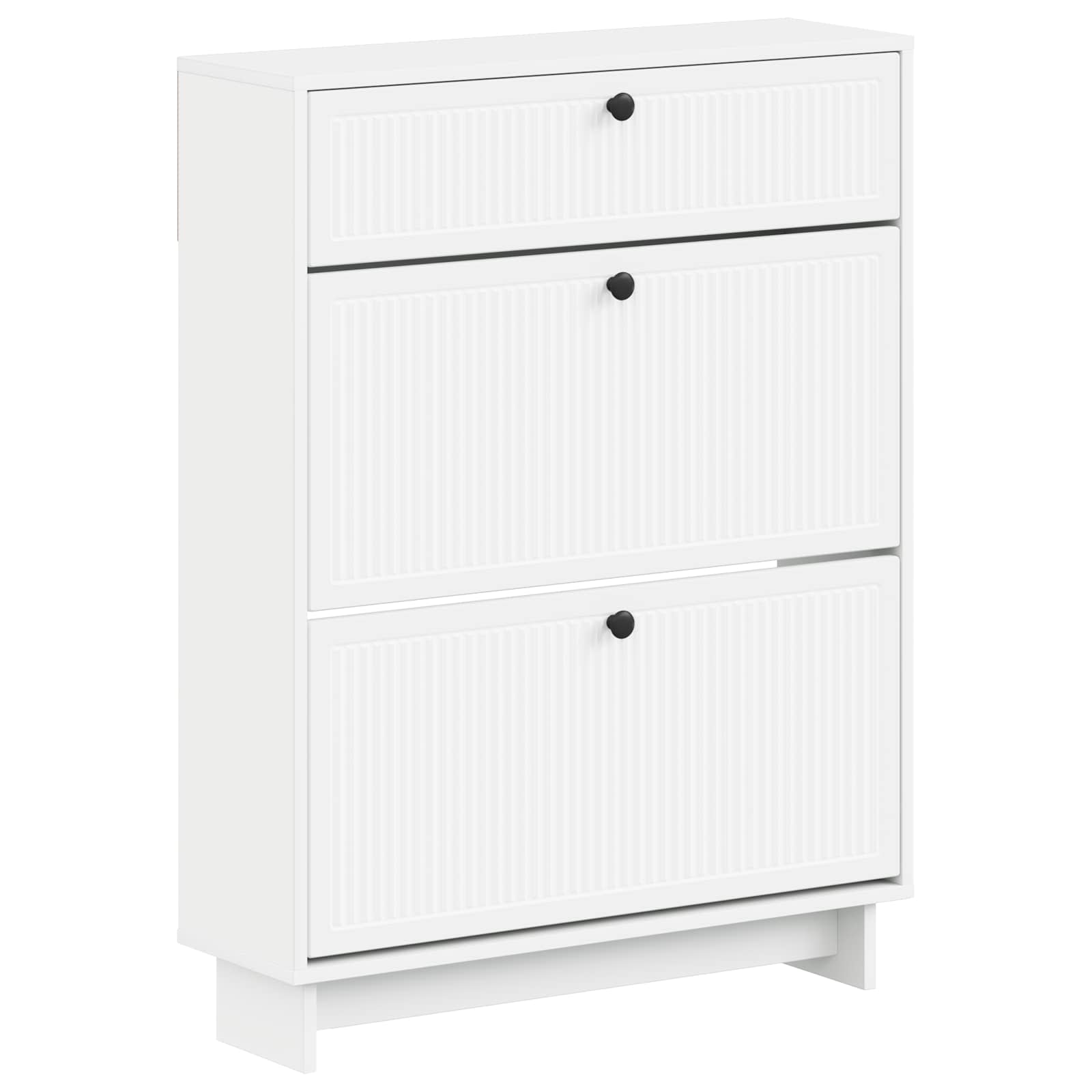 Shoe Cabinet EDE 78 x 24 x 103 cm Engineered Wood White
