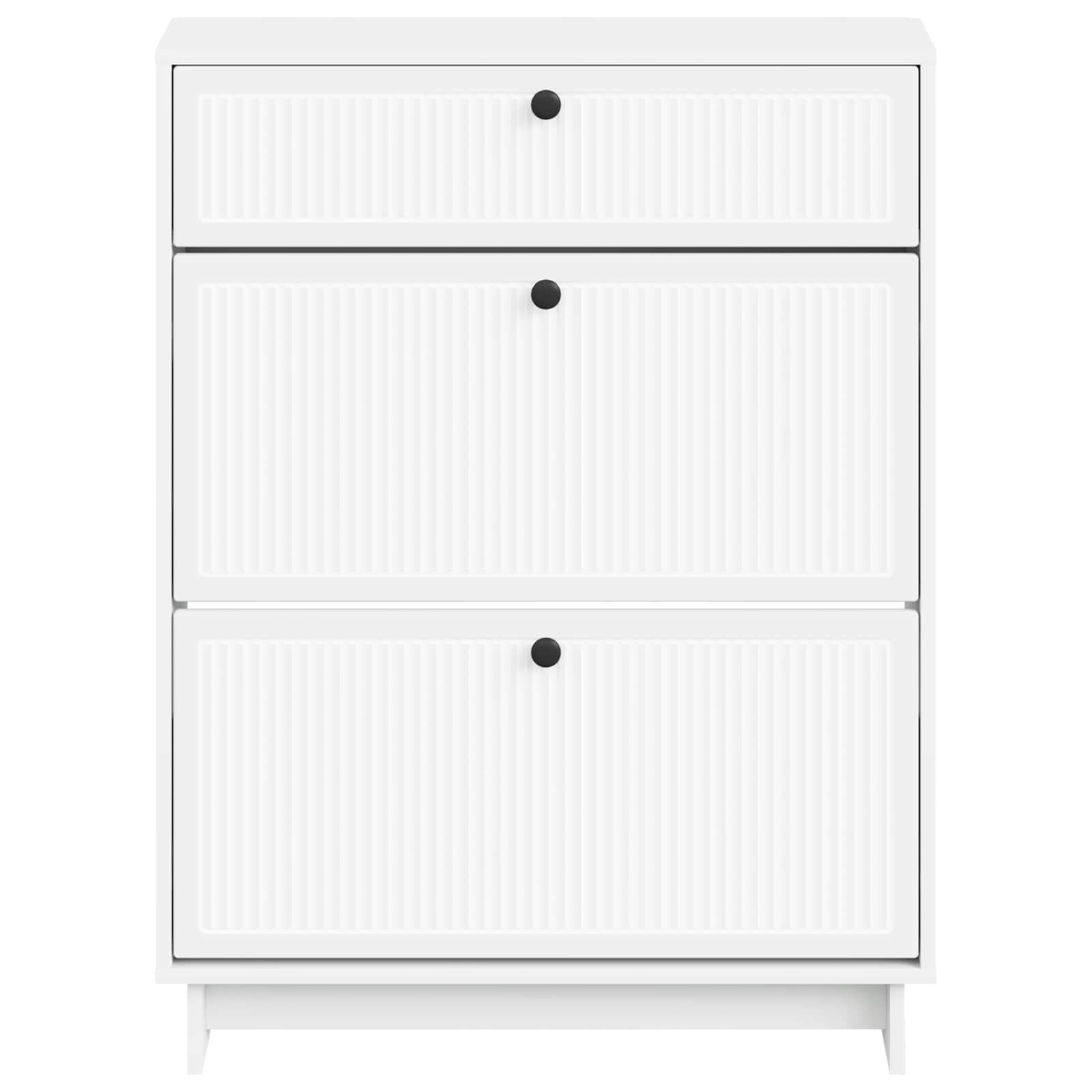Shoe Cabinet EDE 78 x 24 x 103 cm Engineered Wood White