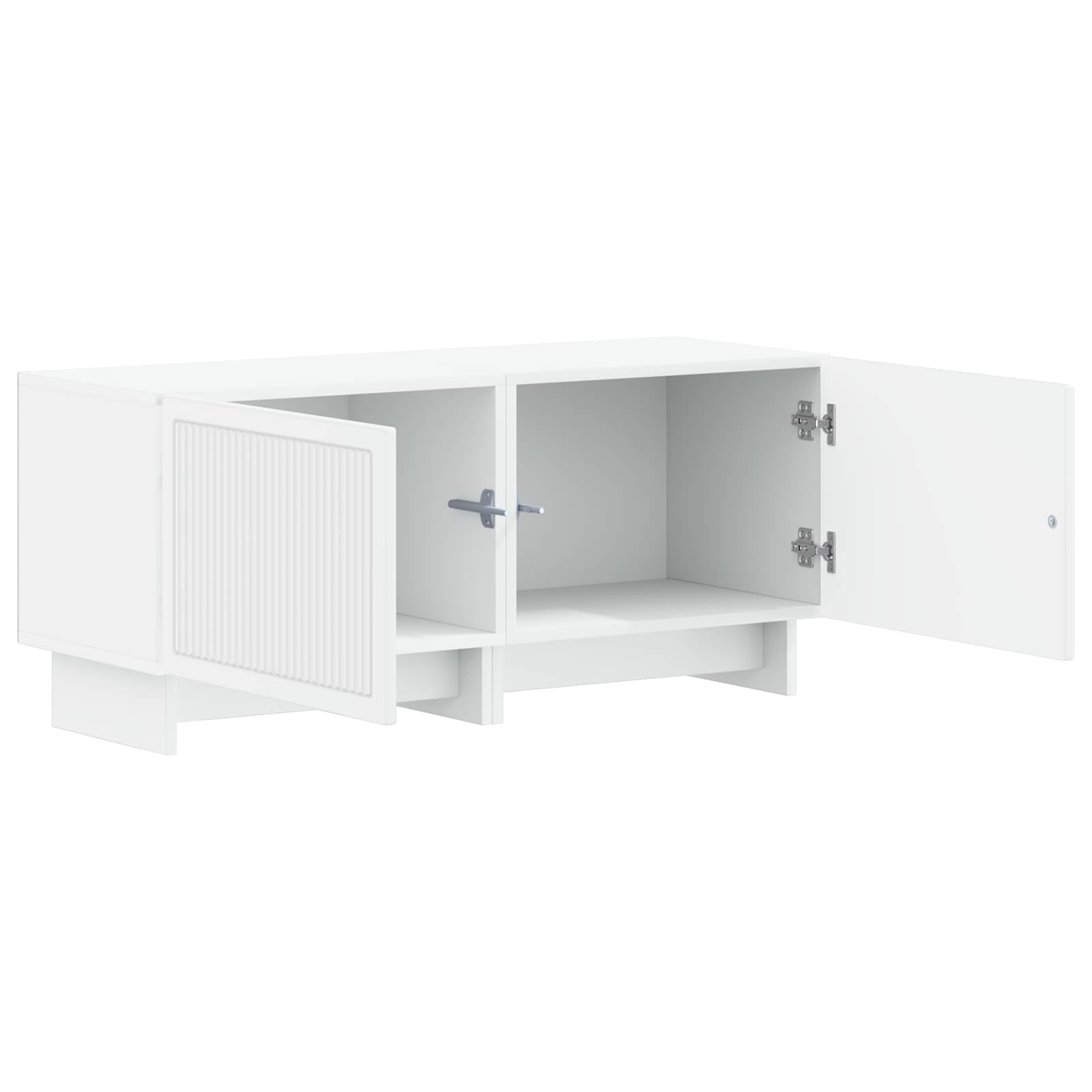 TV Cabinet White Engineered Wood