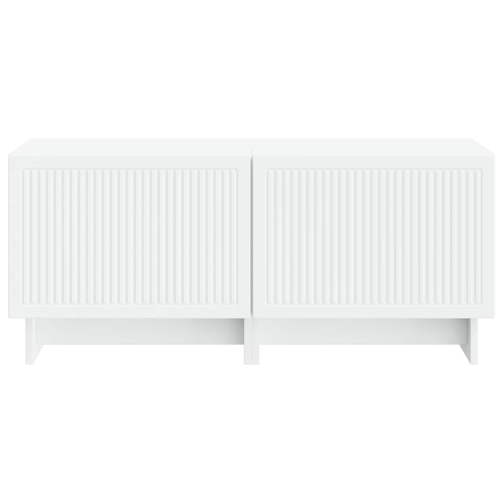 TV Cabinet White Engineered Wood