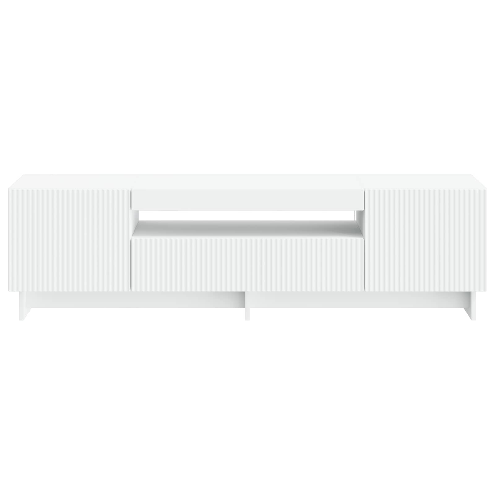 LED TV Cabinet White Engineered Wood