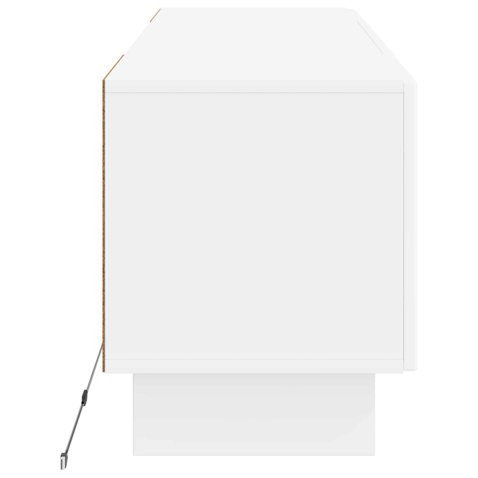 LED TV Cabinet White Engineered Wood