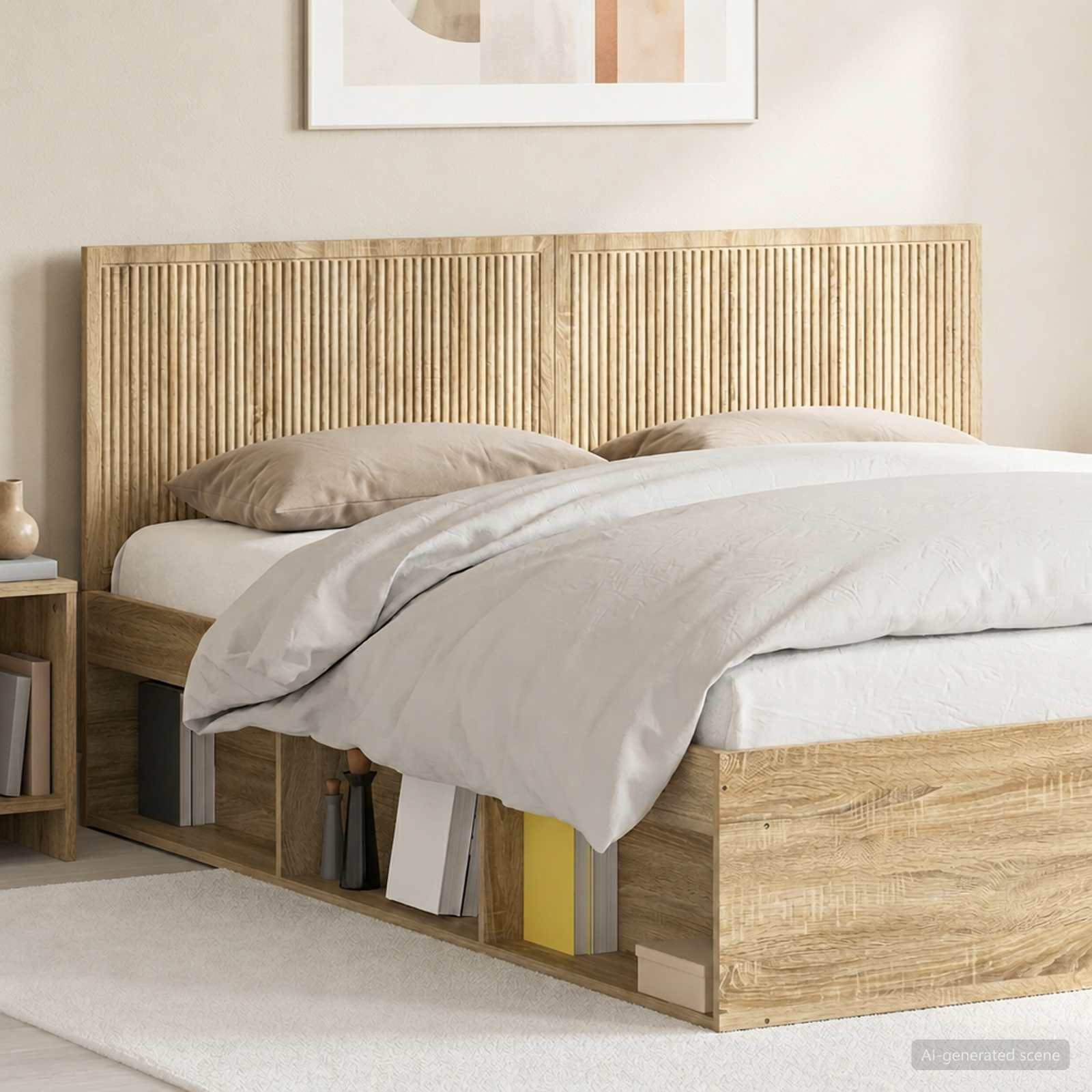 Wall-Mounted Headboard EDE Sonoma Oak Engineered Wood