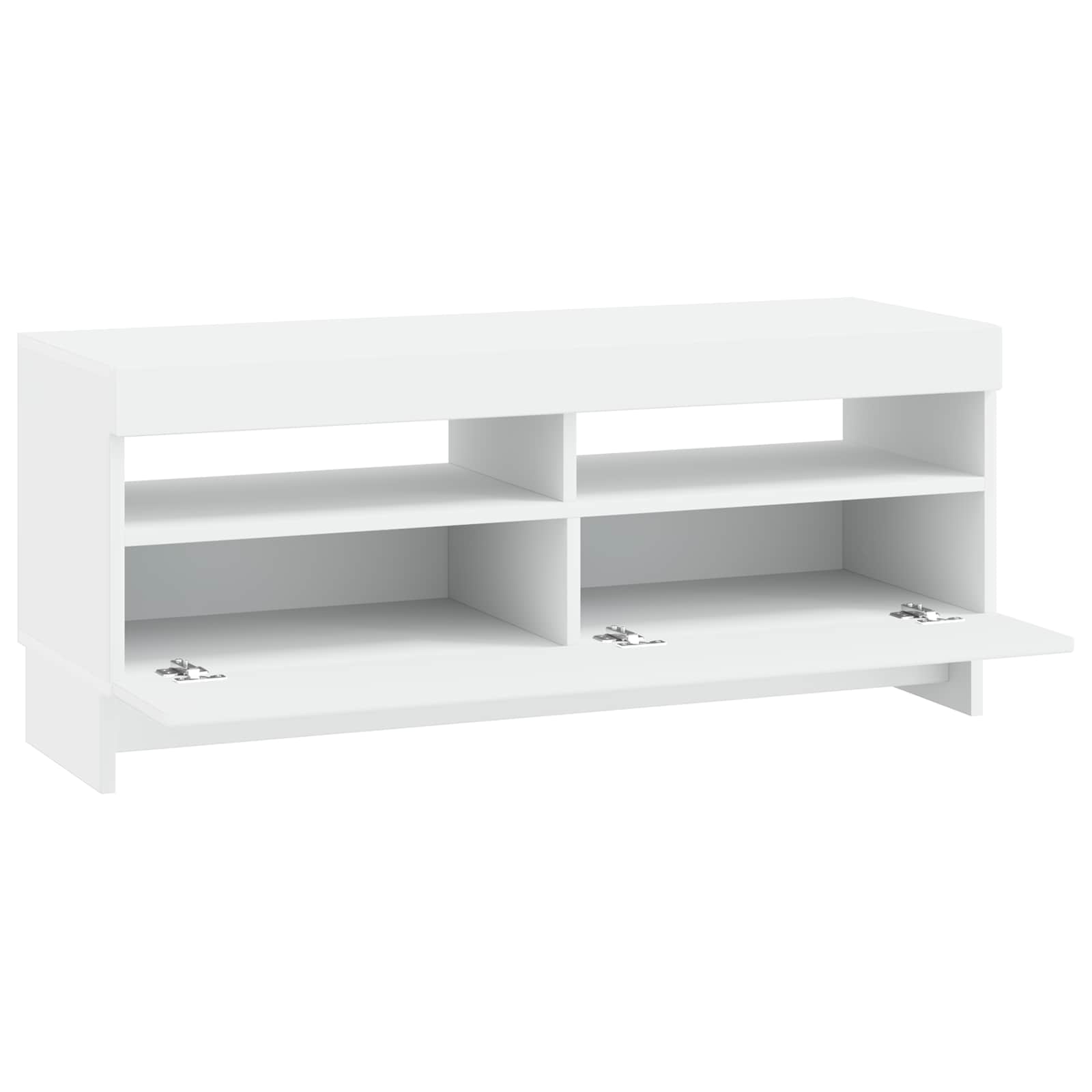 LED TV Cabinet White Engineered Wood