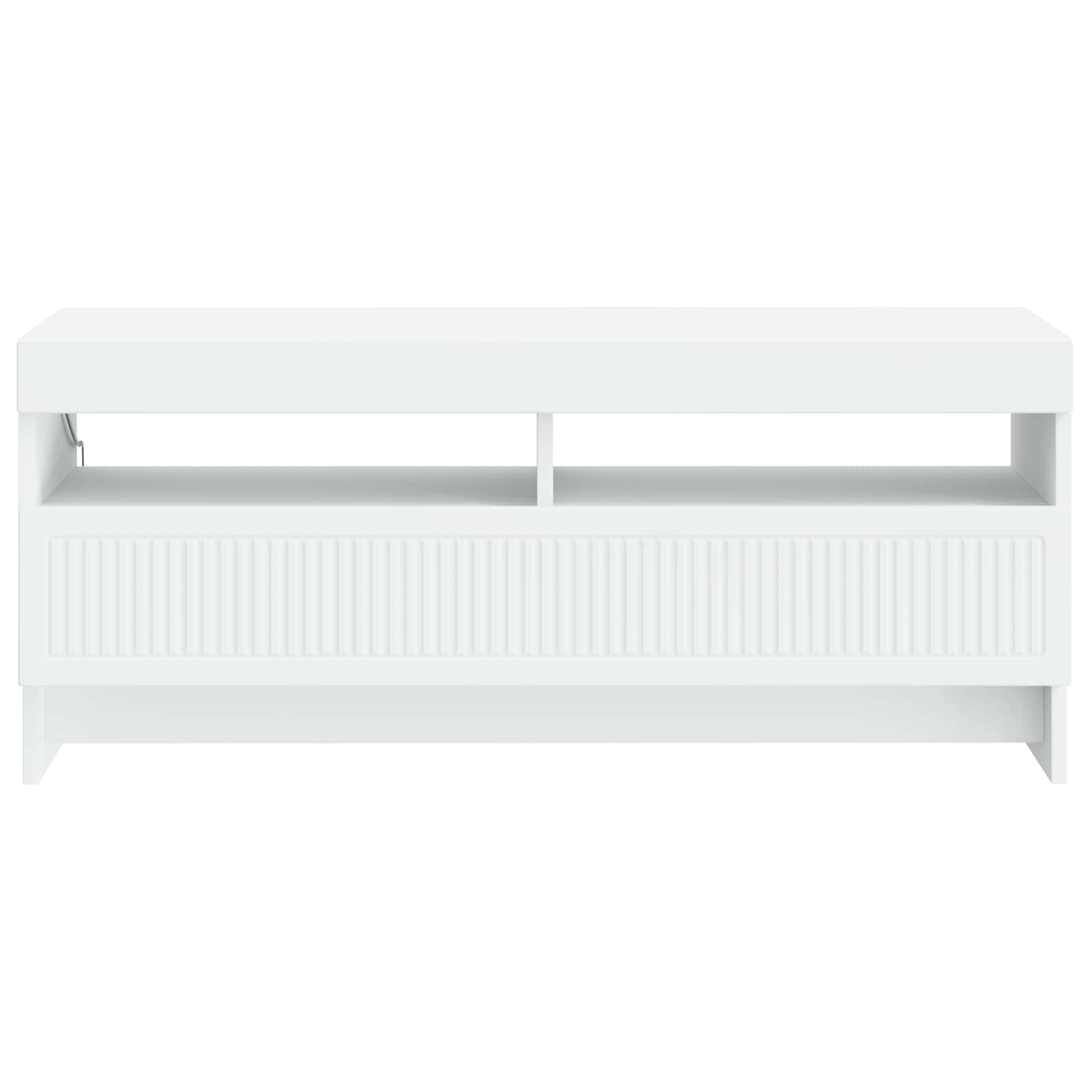 LED TV Cabinet White Engineered Wood