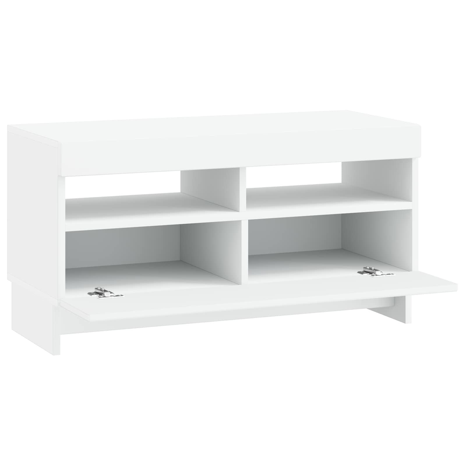 LED TV Cabinet White Engineered Wood