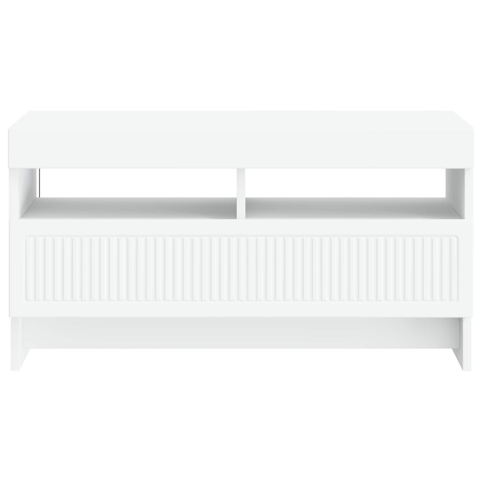 LED TV Cabinet White Engineered Wood