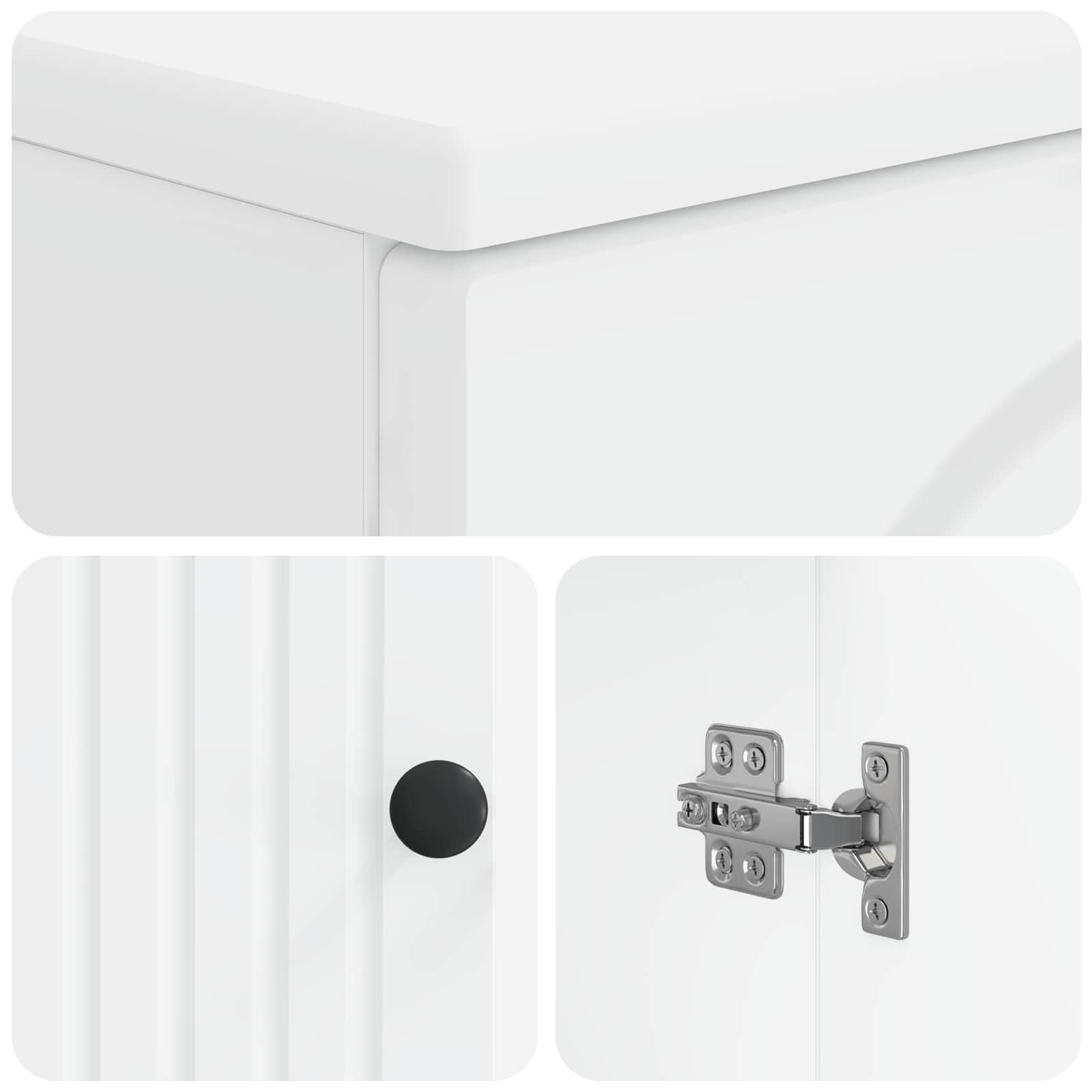 Bathroom Sink Cabinet ALKMAAR White 59.5 x 31.5 x 59 cm
