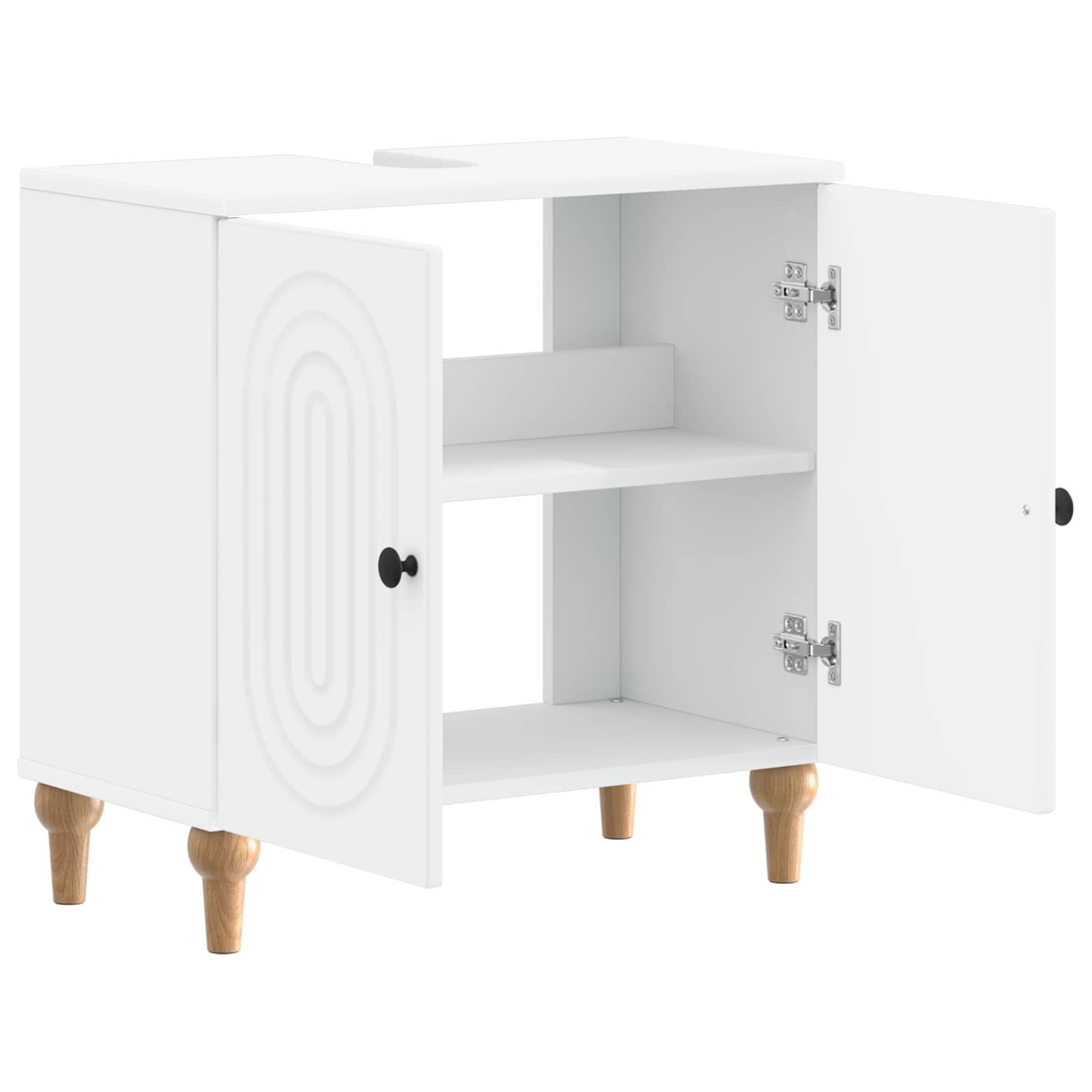 Bathroom Sink Cabinet ALKMAAR White 59.5 x 31.5 x 59 cm
