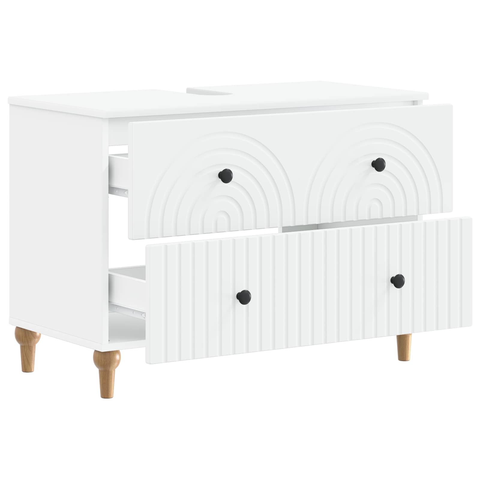 Bathroom Sink Cabinet ALKMAAR White 82 x 41 x 59 cm