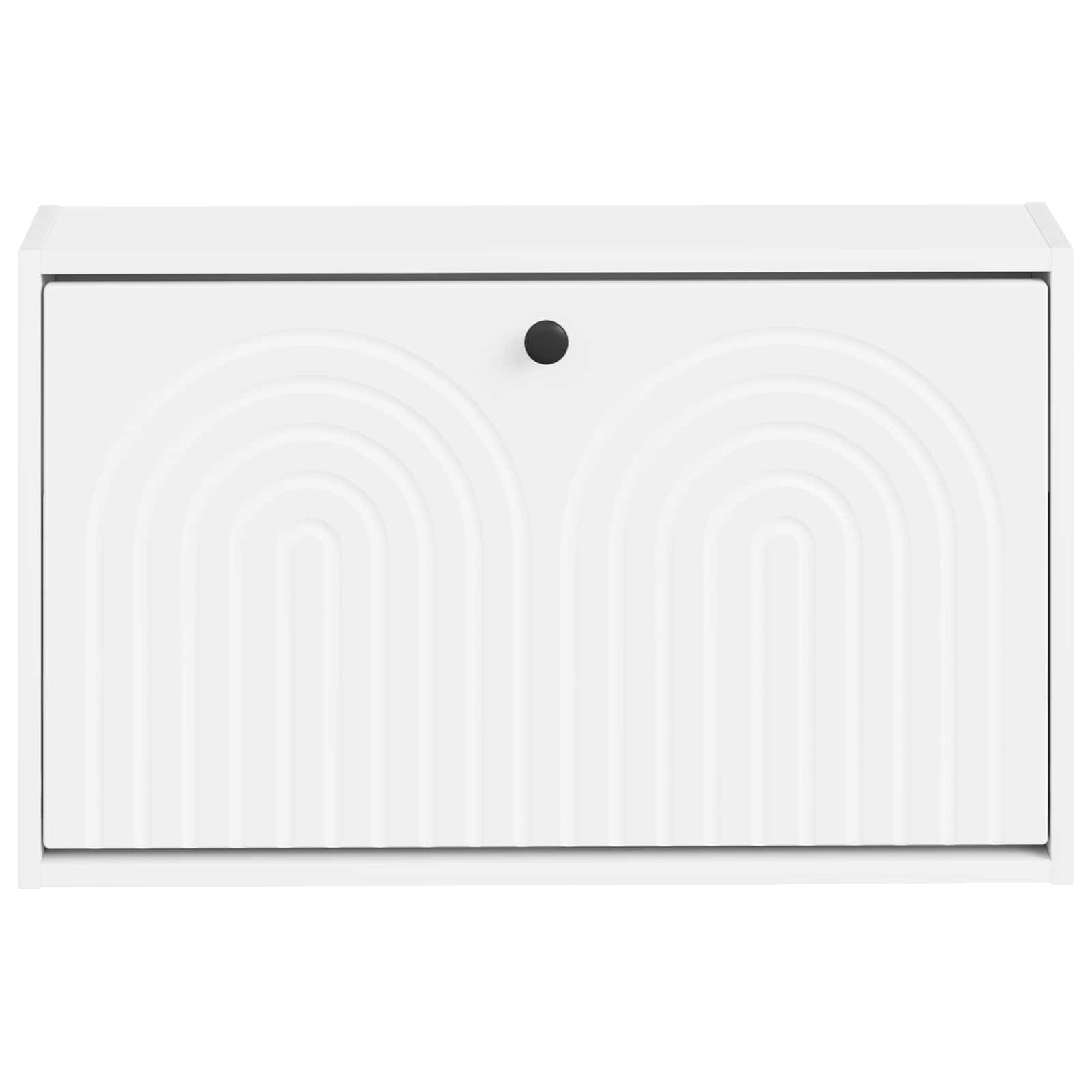 Wall-Mounted Shoe Cabinet ALKMAAR 71 x 17 x 43 cm White