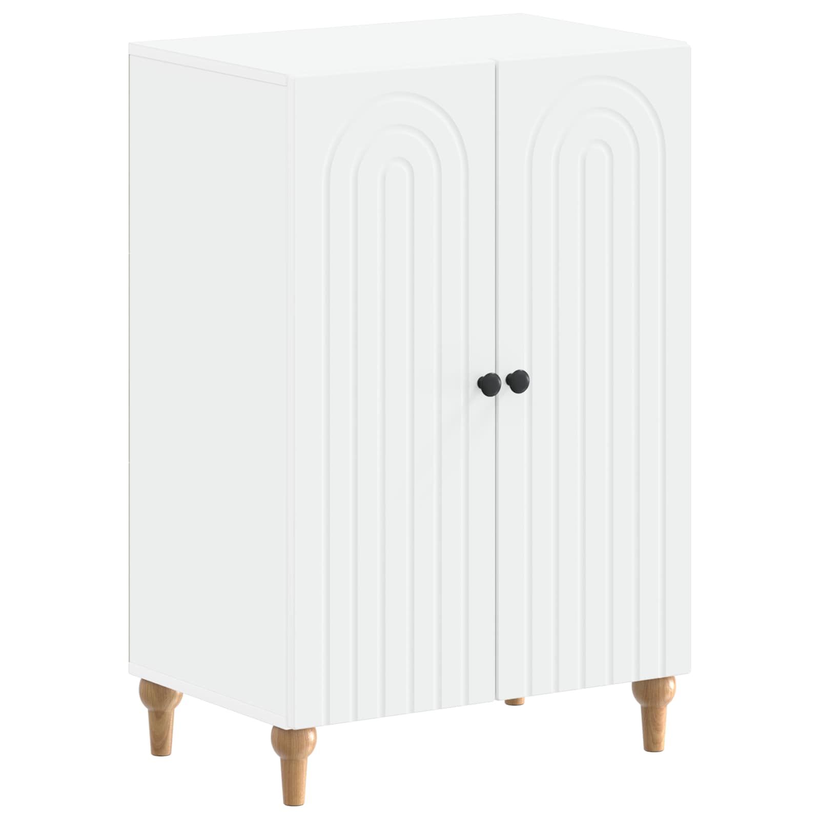 Shoe Cabinet ALKMAAR 59.5 x 39.5 x 90 cm Engineered Wood White