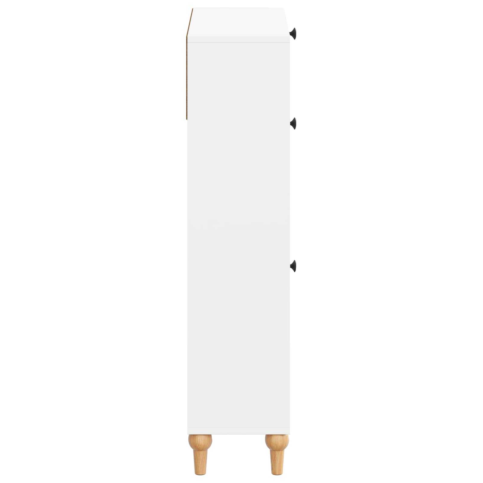 Shoe Cabinet ALKMAAR 78 x 24 x 103 cm Engineered Wood White