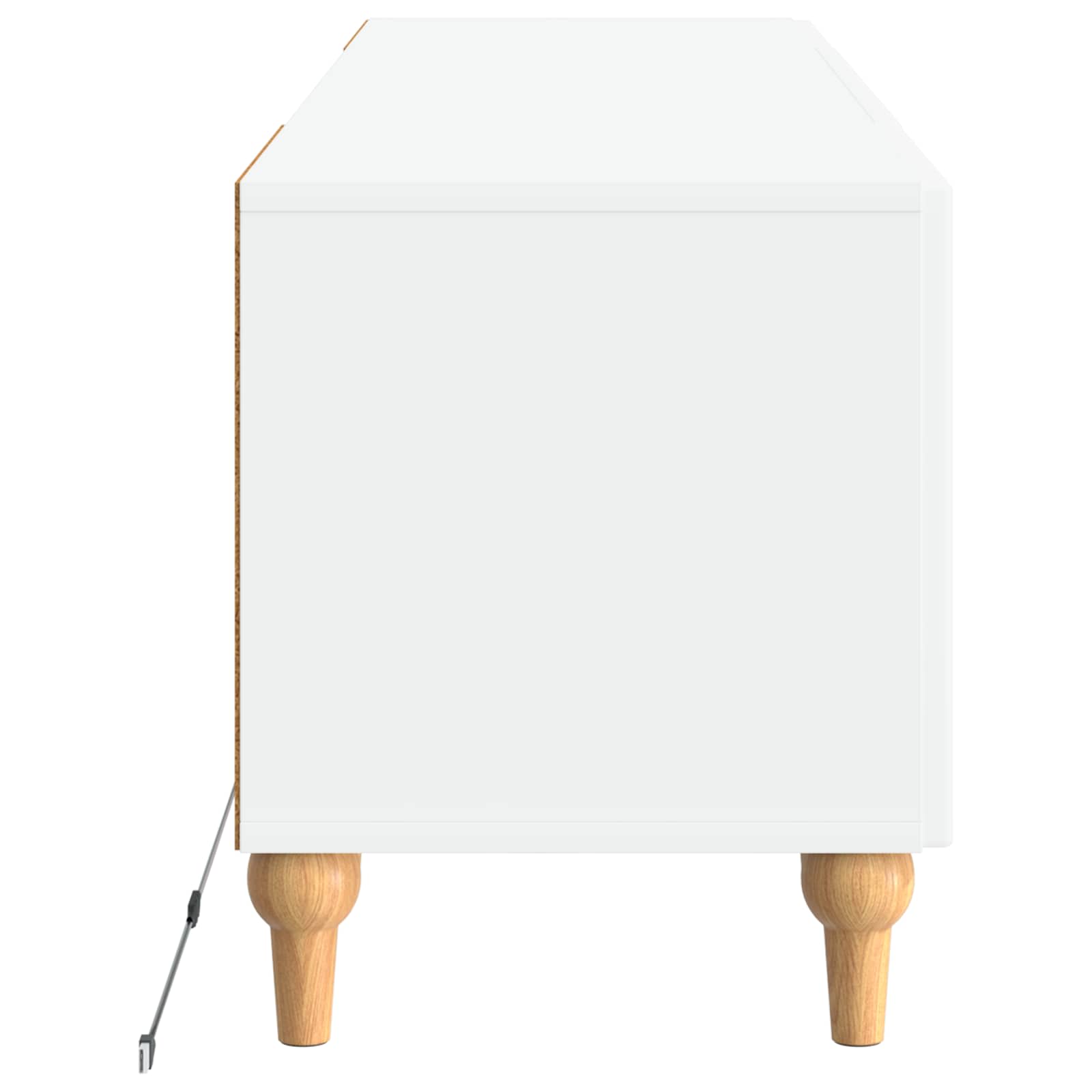 LED TV Cabinet White Engineered Wood