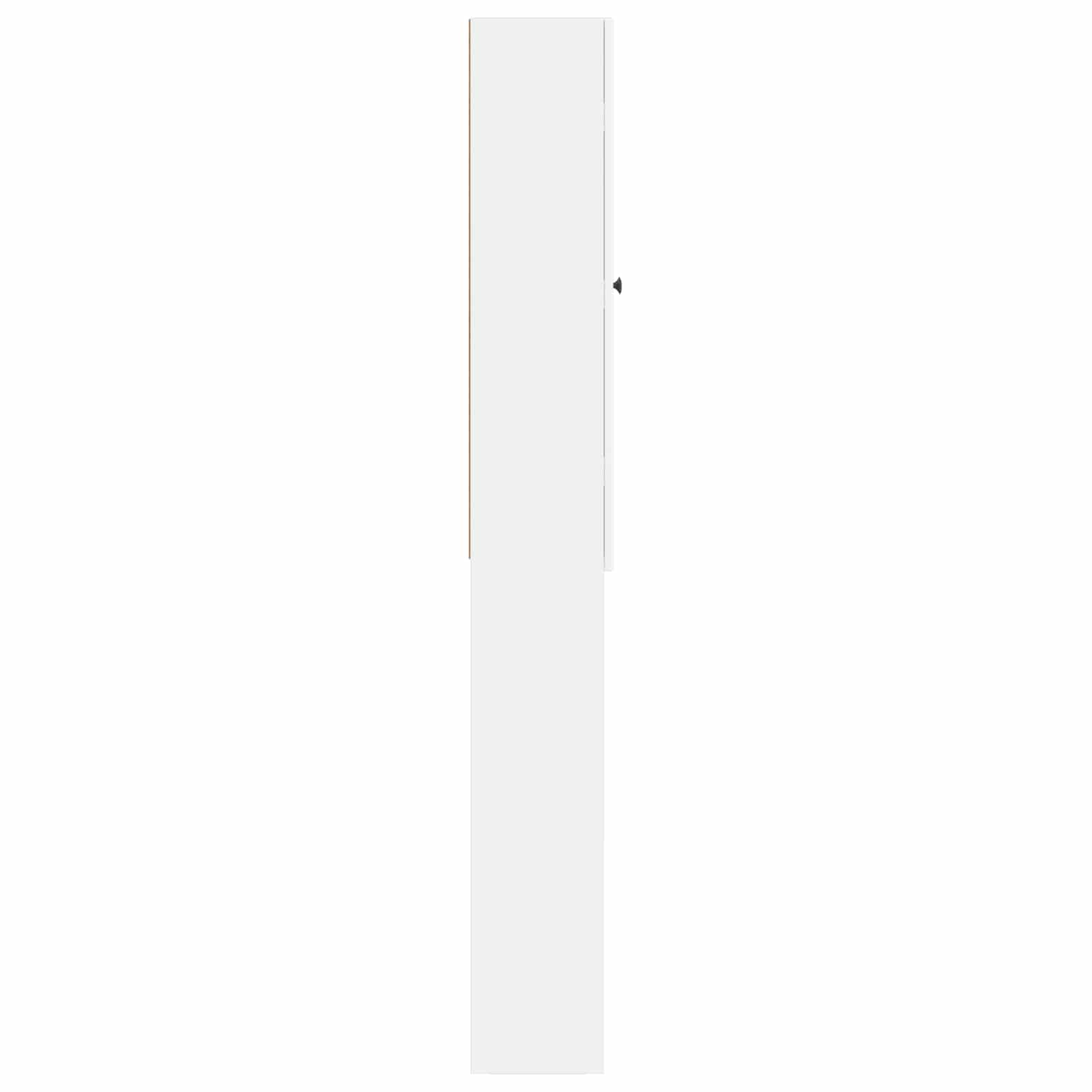 Toilet Cabinet ALKMAAR White 66 x 25.5 x 190 cm Engineered Wood