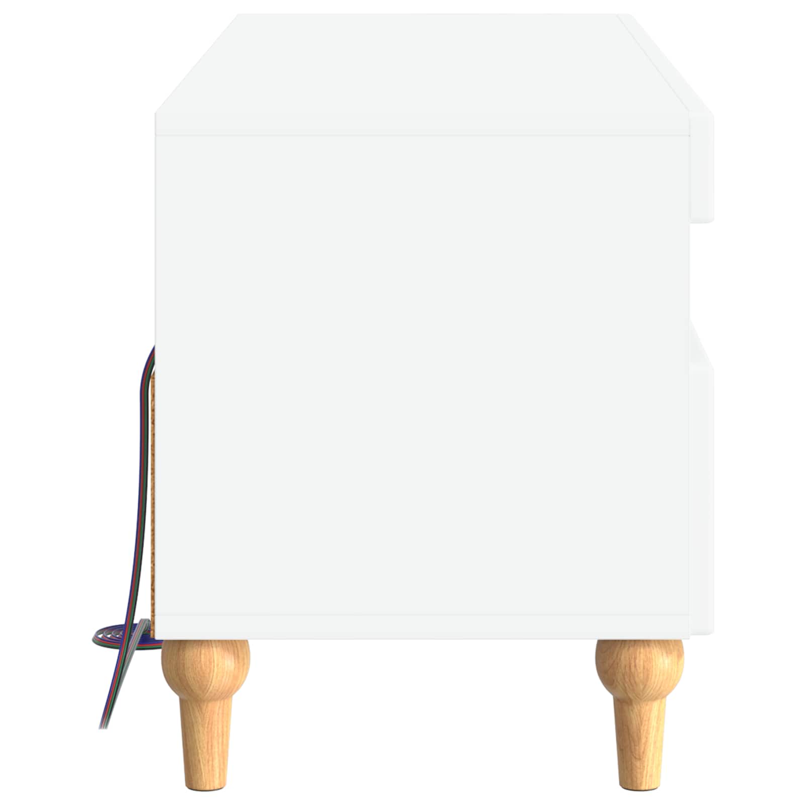LED TV Cabinet White Engineered Wood