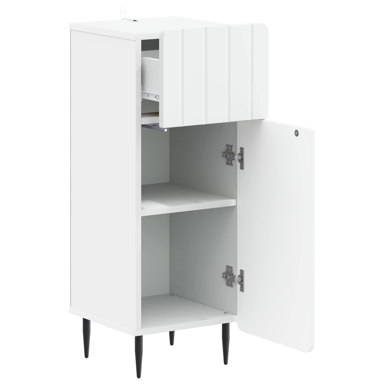 Bathroom Storage Cabinet ZWOLLE White 30 x 31 x 79.5 cm