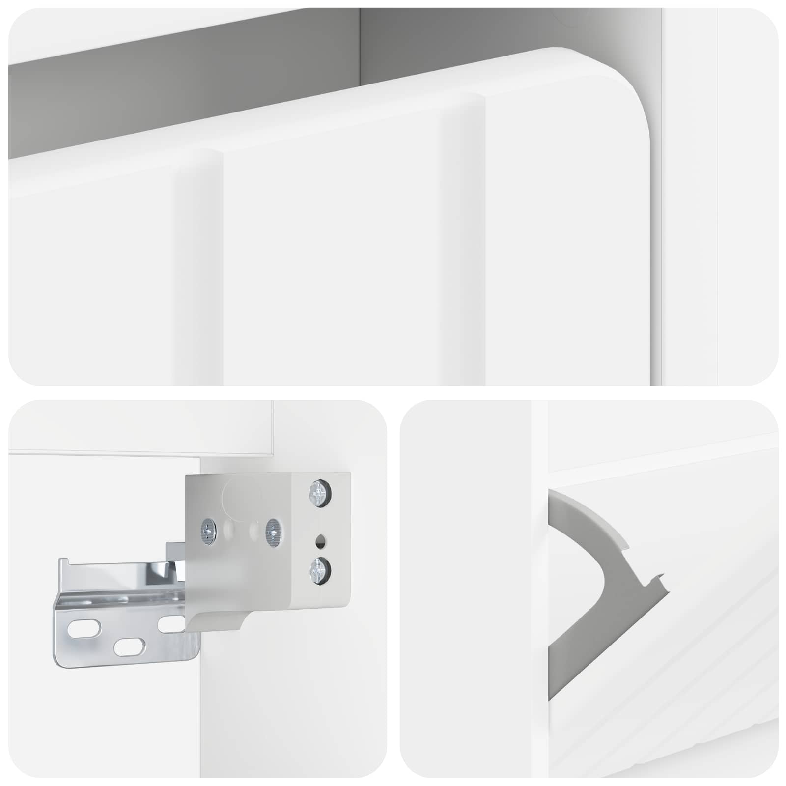 Wall-Mounted Shoe Cabinet ZWOLLE 71 x 17 x 86 cm White