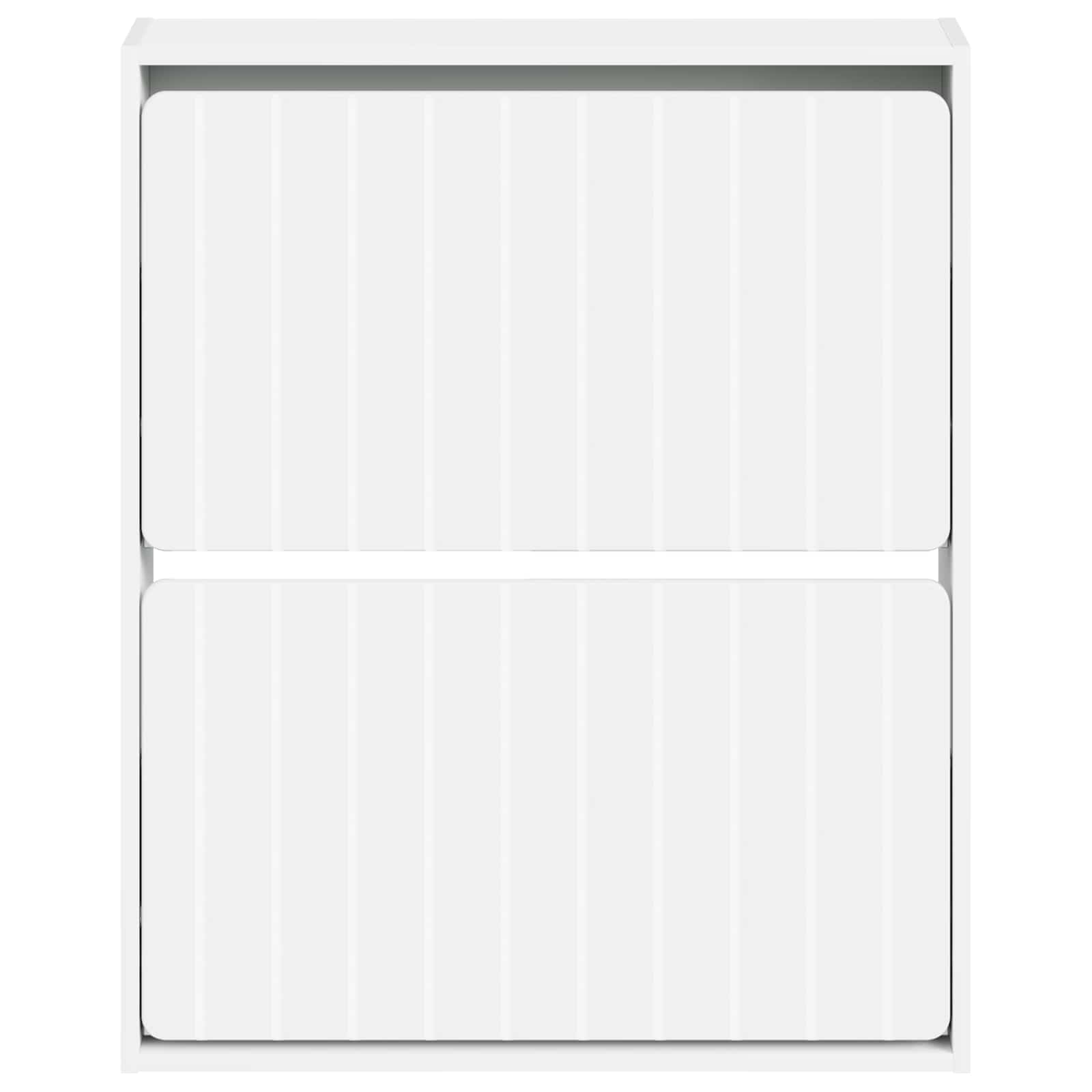 Wall-Mounted Shoe Cabinet ZWOLLE 71 x 17 x 86 cm White