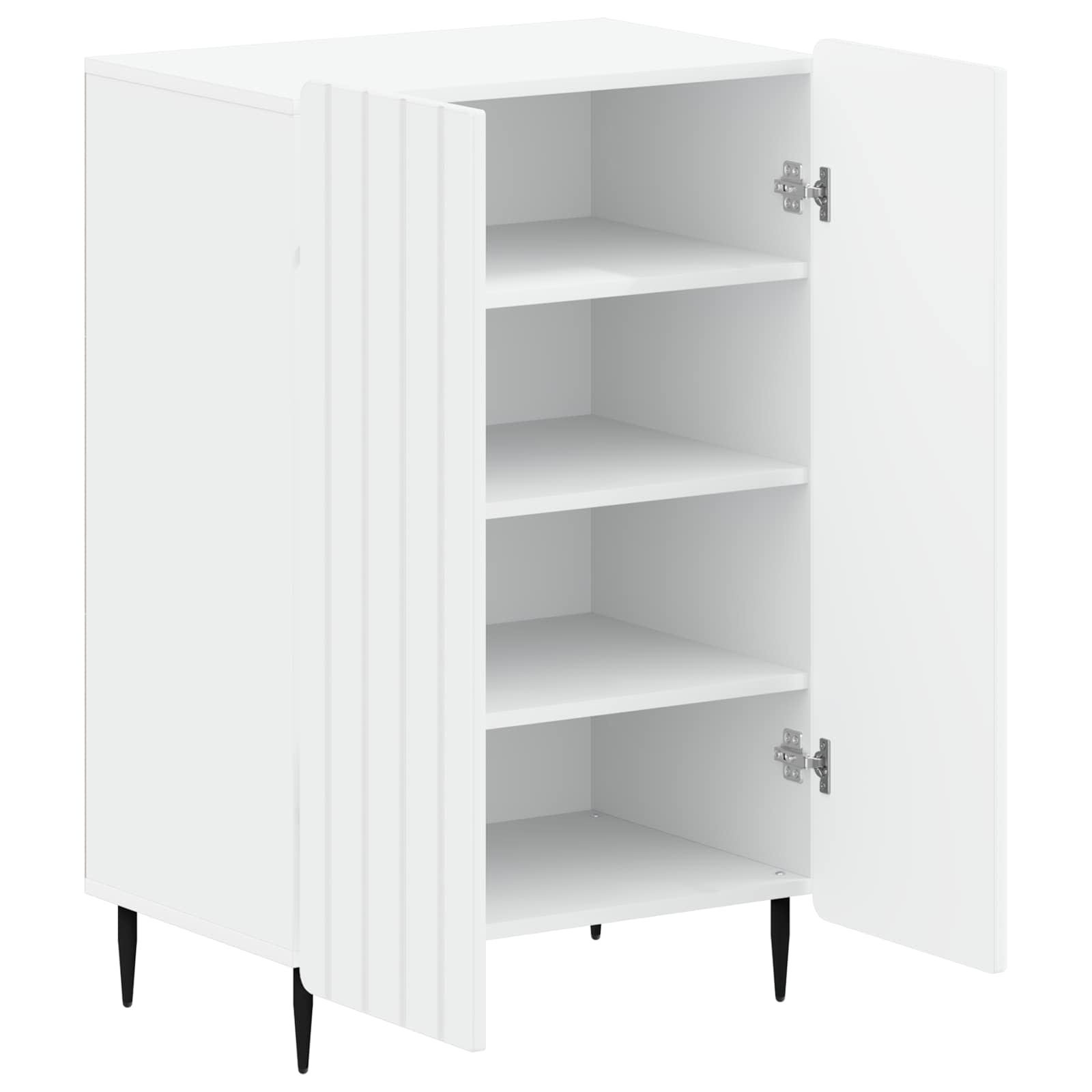 Shoe Cabinet ZWOLLE 59.5 x 39.5 x 91.5 cm Engineered Wood White