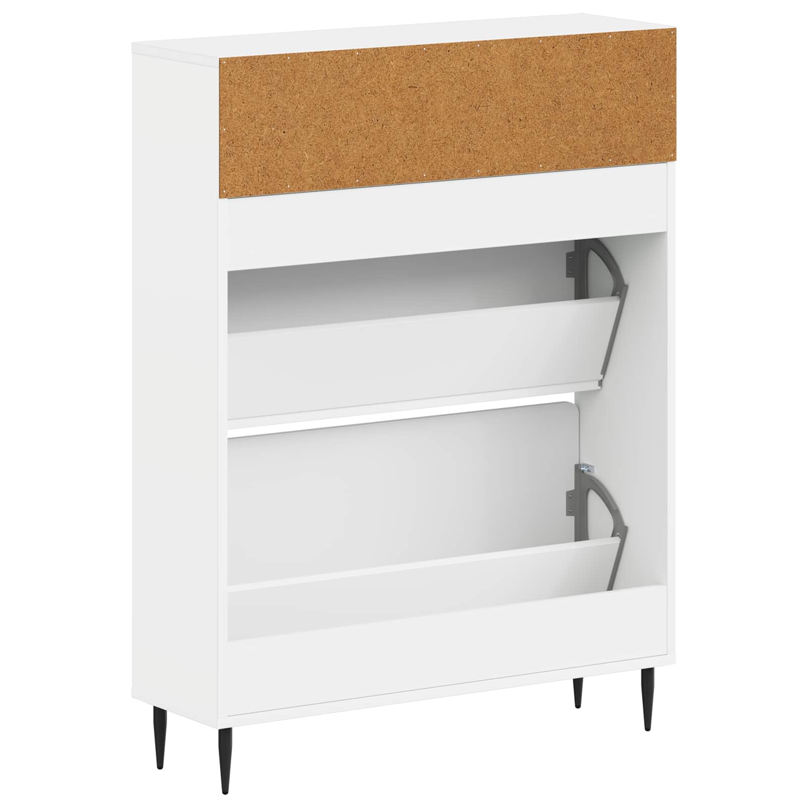 Shoe Cabinet ZWOLLE 78 x 24 x 103 cm Engineered Wood White