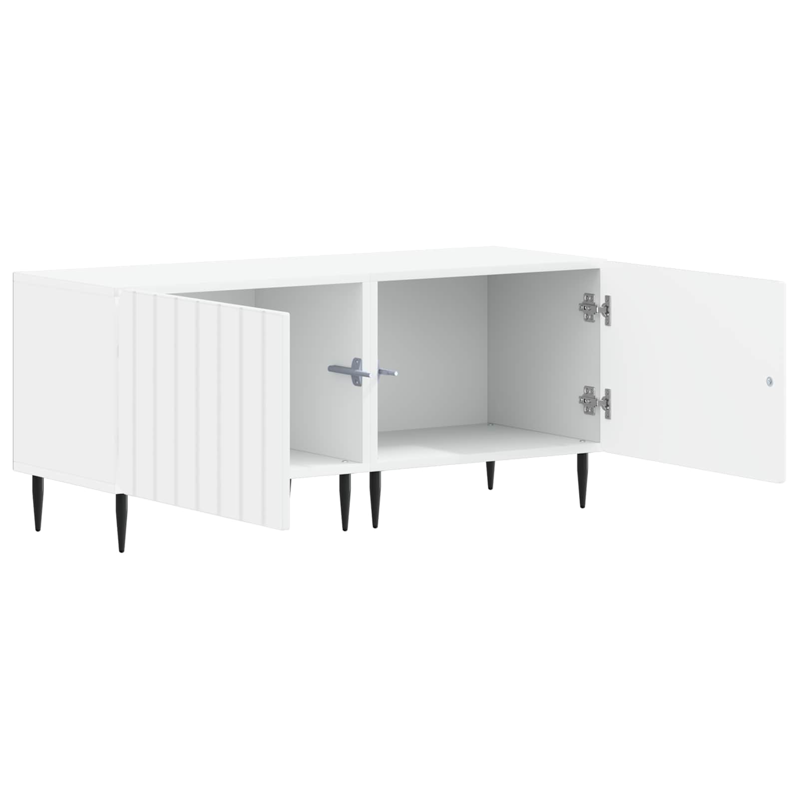 TV Cabinet White Engineered Wood