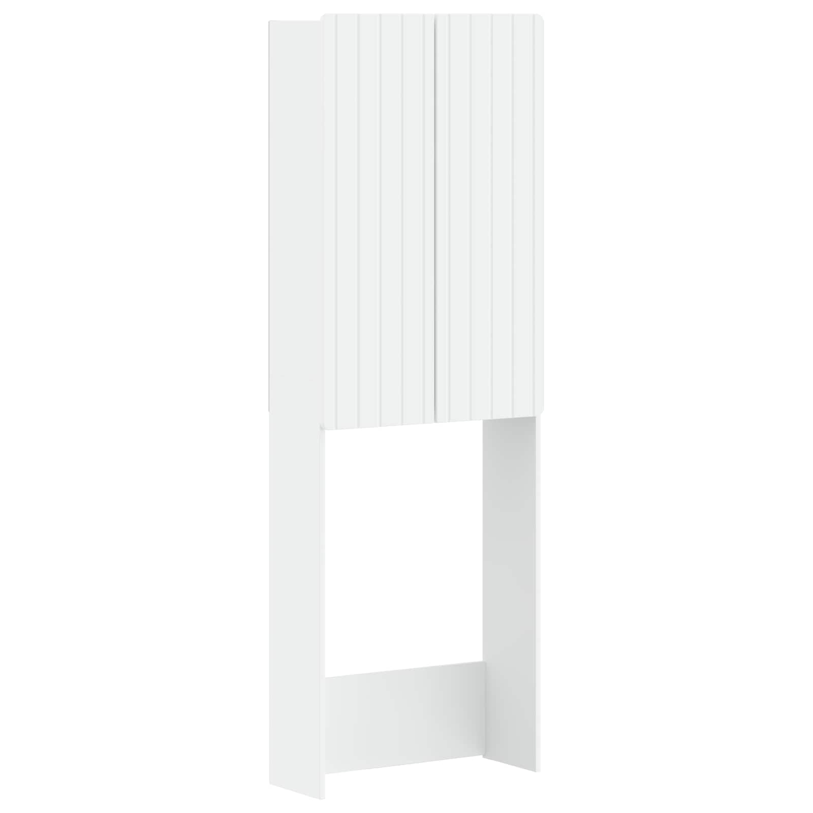 Toilet Cabinet ZWOLLE White 66 x 25.5 x 190 cm Engineered Wood
